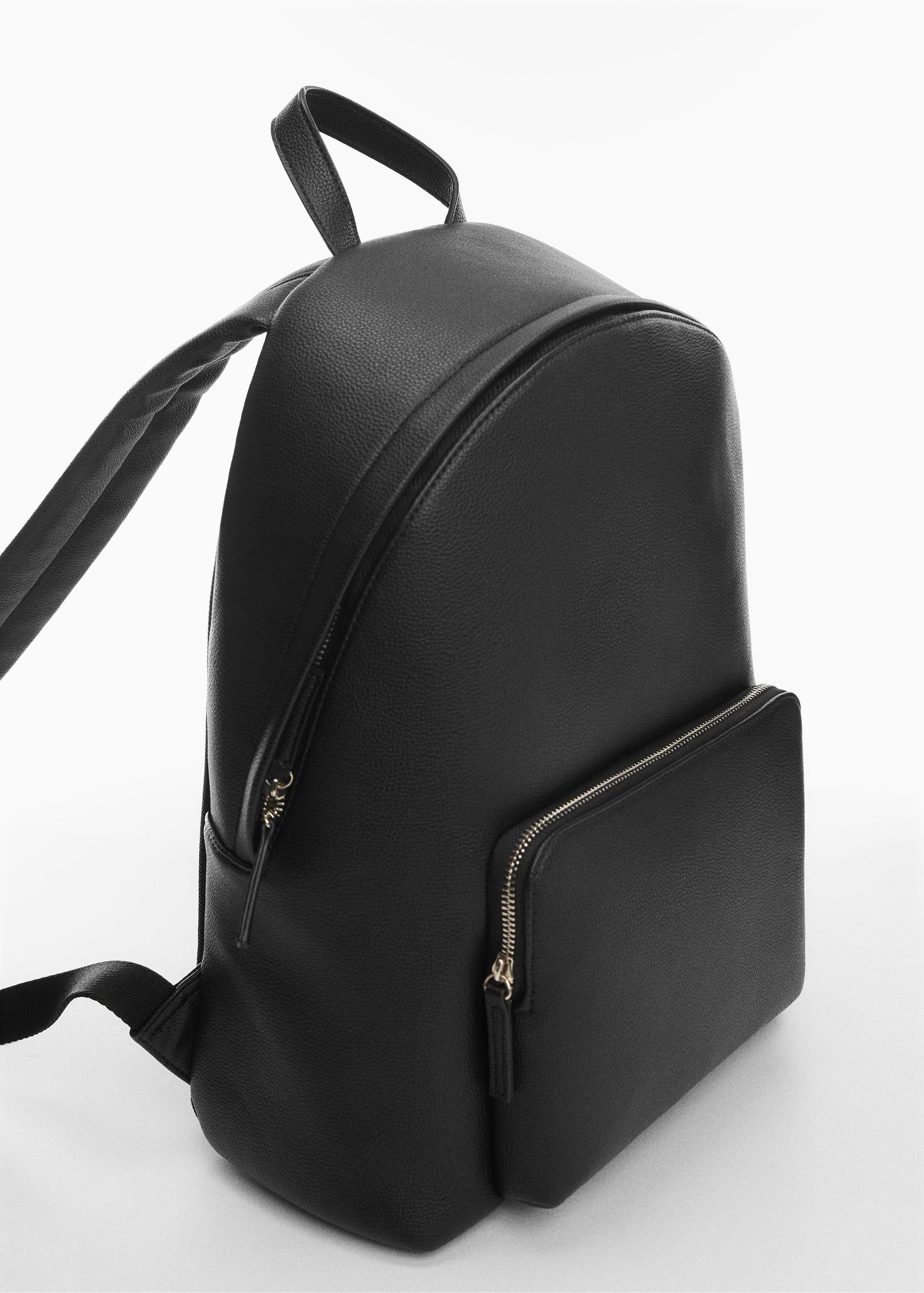 Leather-effect backpack - Medium plane