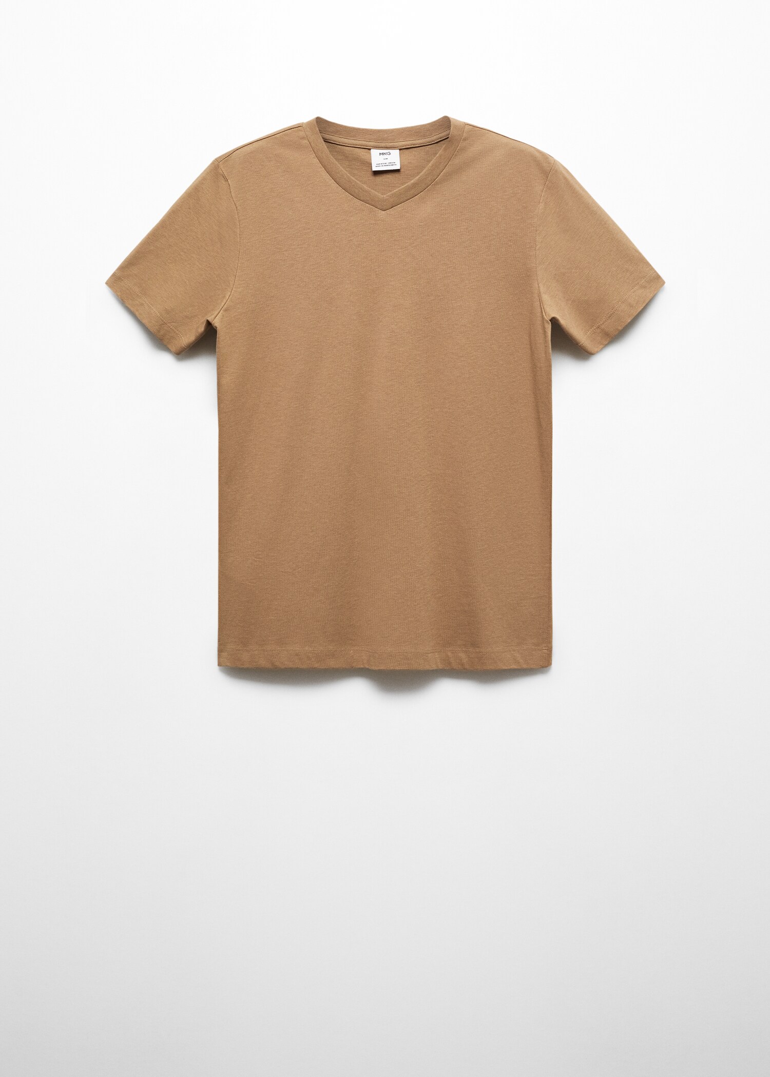 T-shirt basique coton col V - Article sans modèle