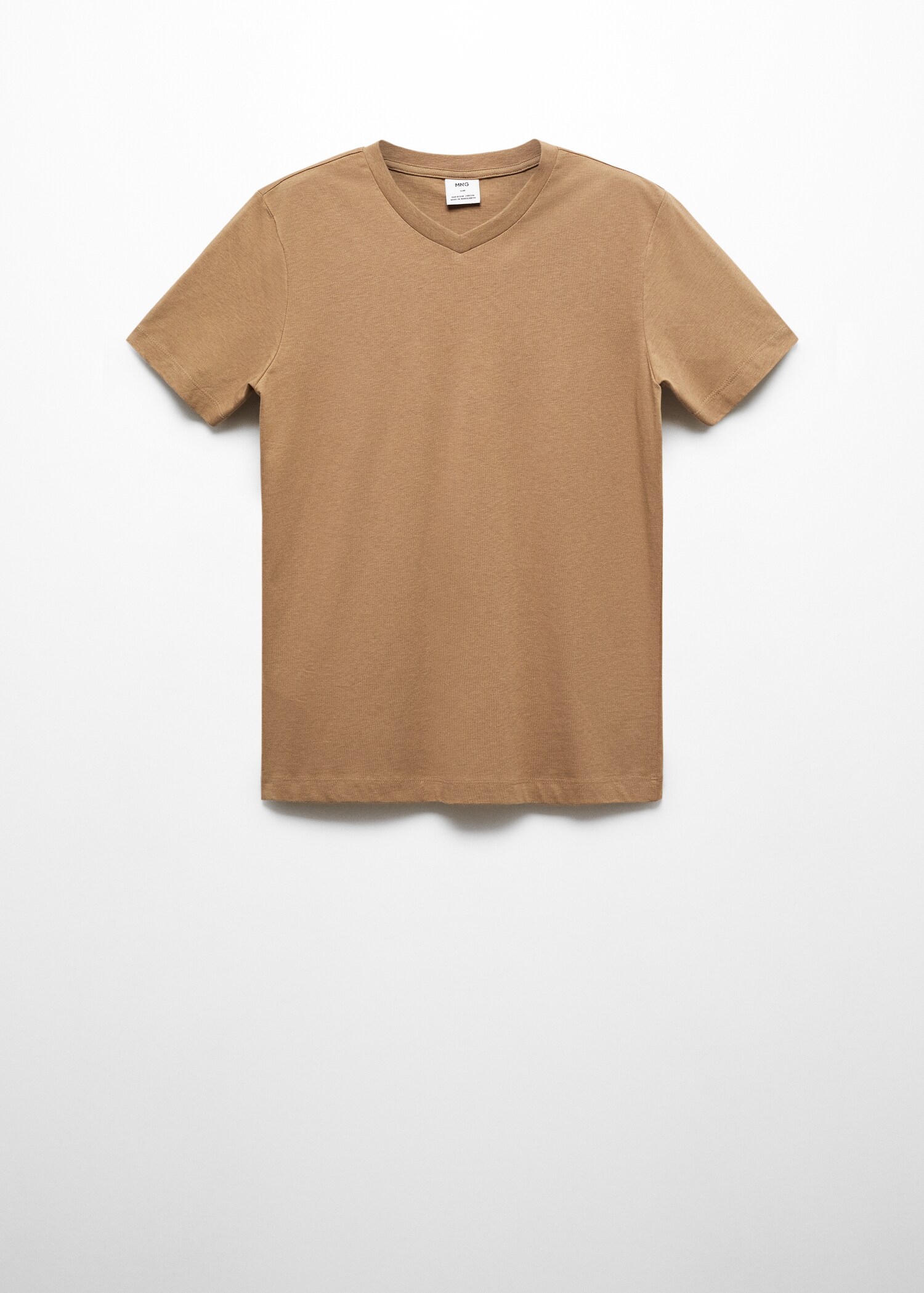 Basic cotton V-neck T-shirt - Article without model