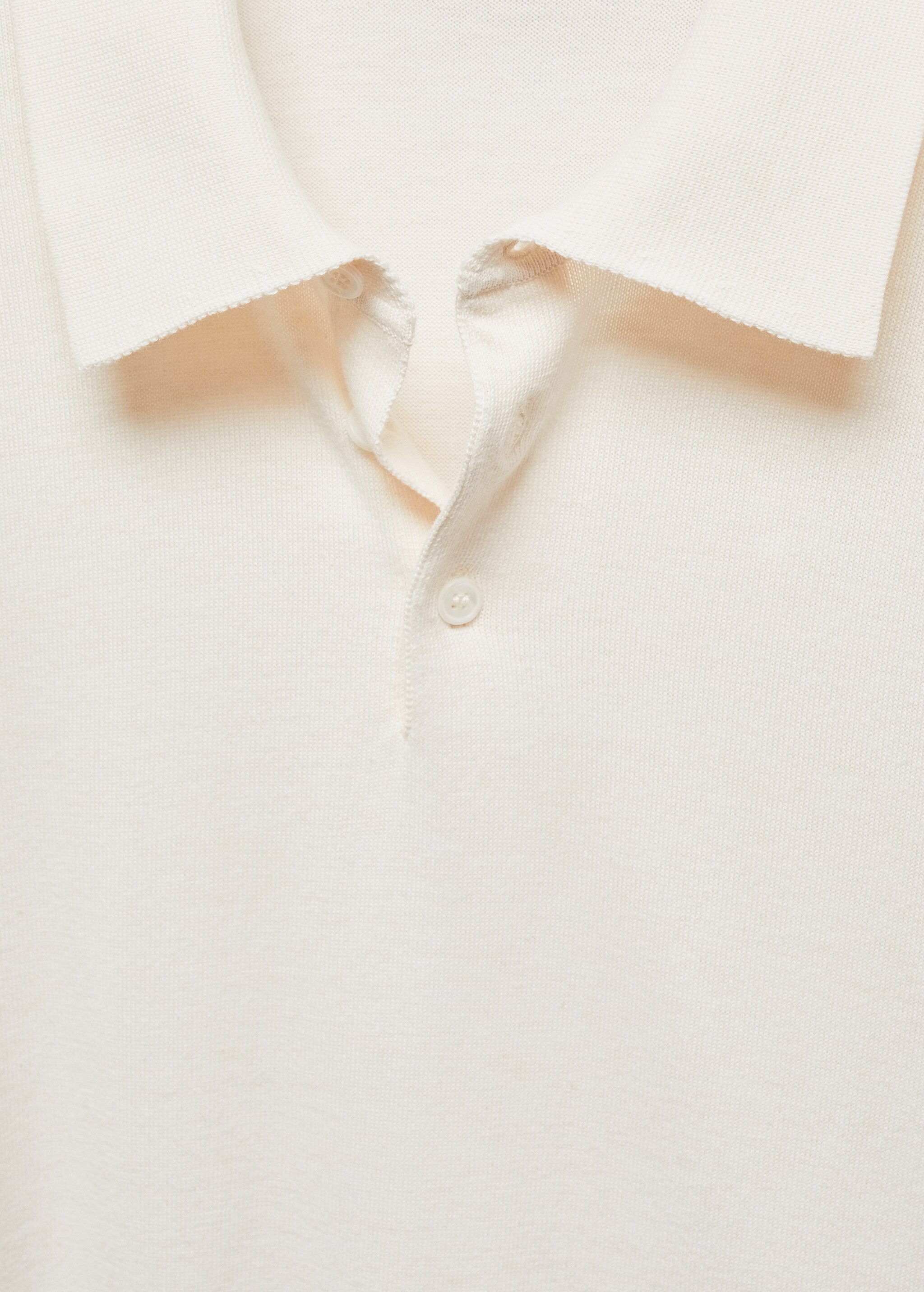 Langärmliges Strick-Poloshirt aus Baumwolle - Detail des Artikels 8
