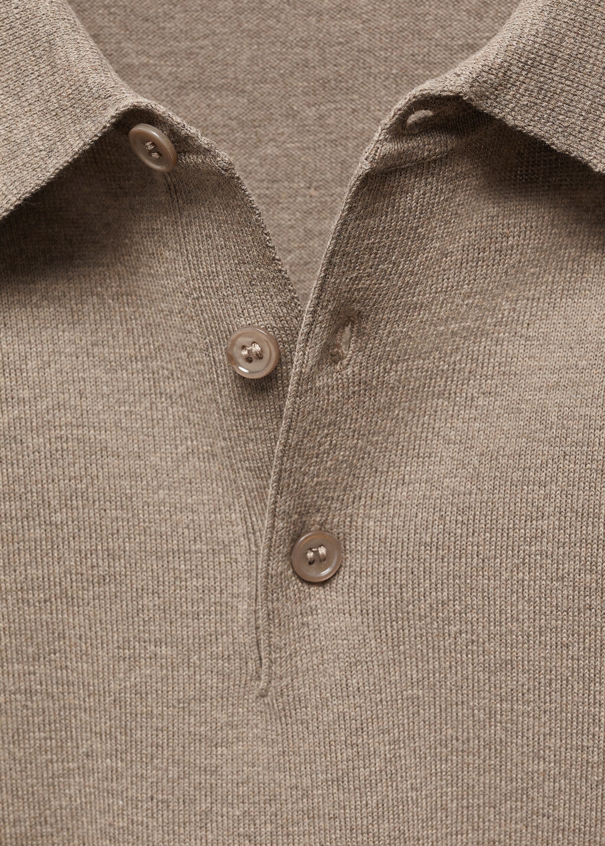 Long-sleeved cotton jersey polo shirt - Details of the article 8