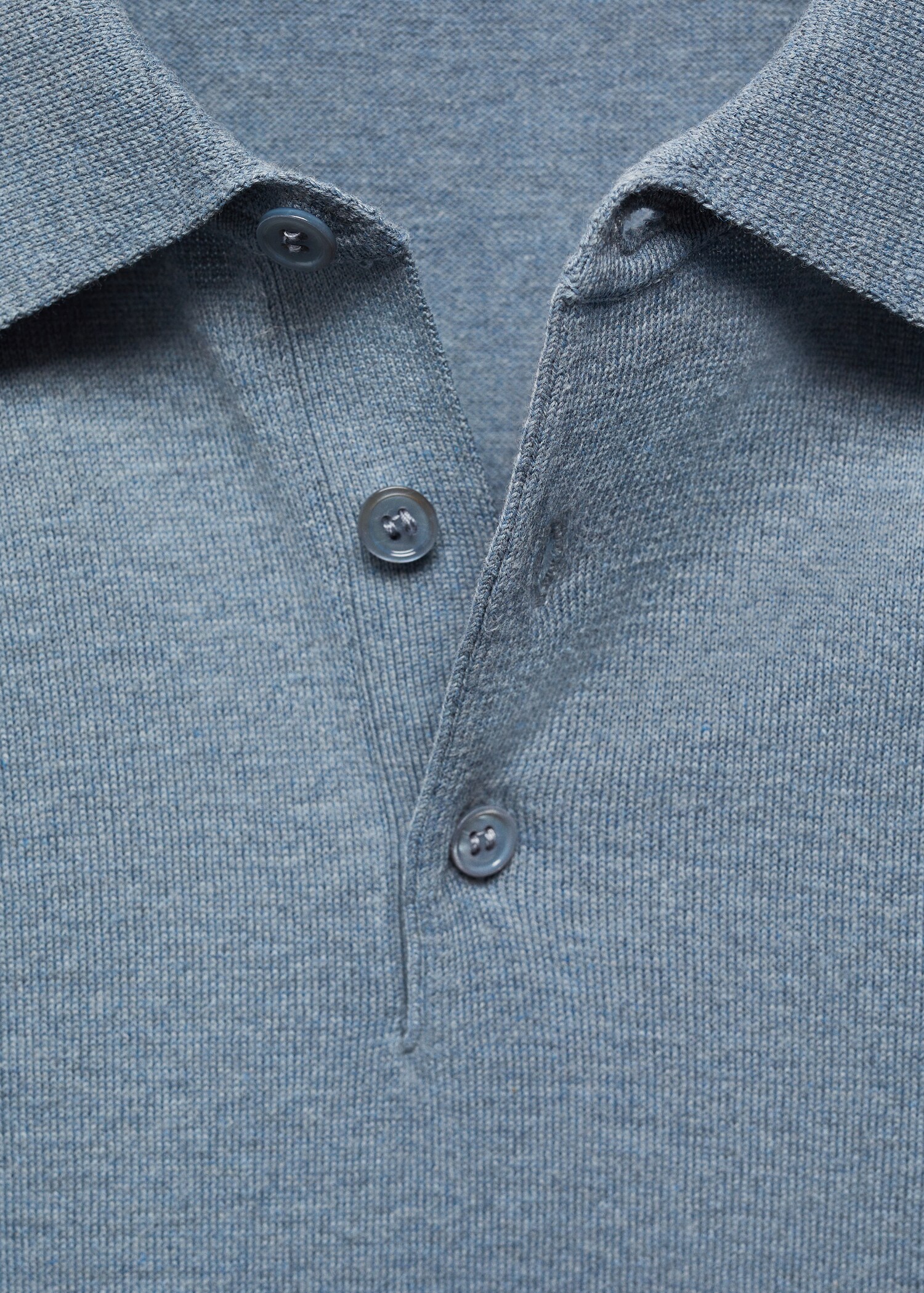 Long-sleeved cotton jersey polo shirt - Details of the article 8