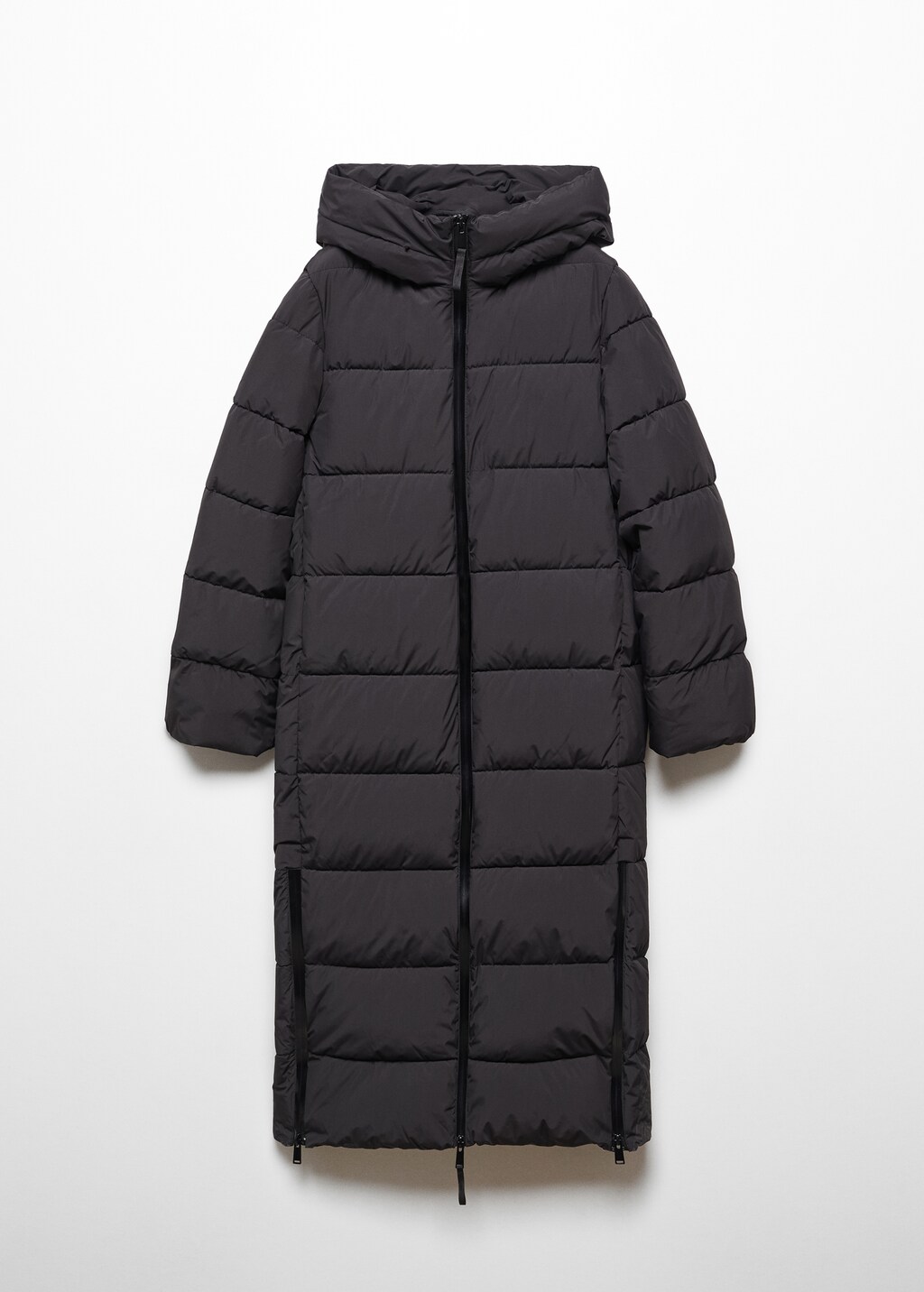 Quilted coat with fur-effect hood | MANGO Japan