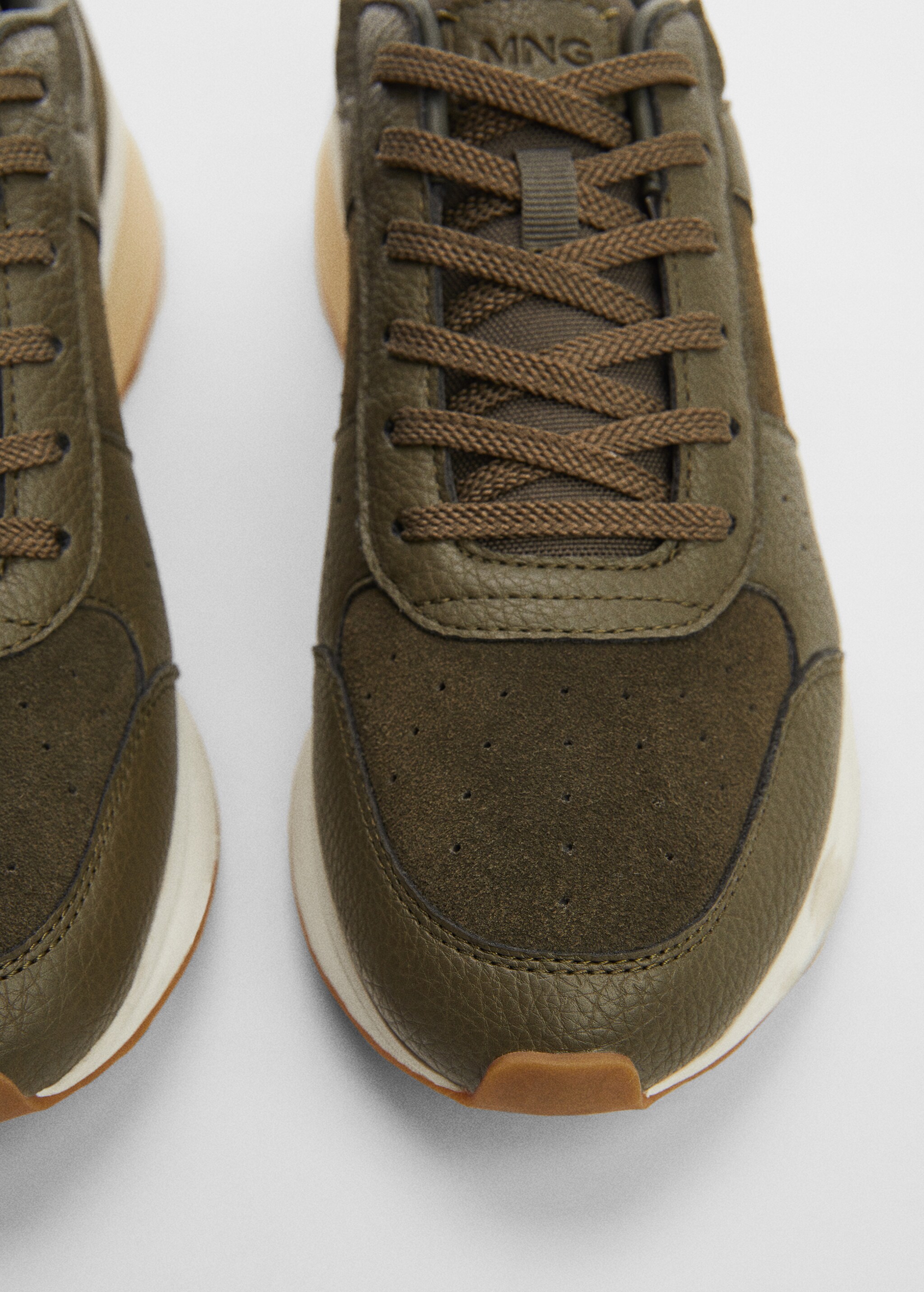 Leather mixed sneakers - Details of the article 2