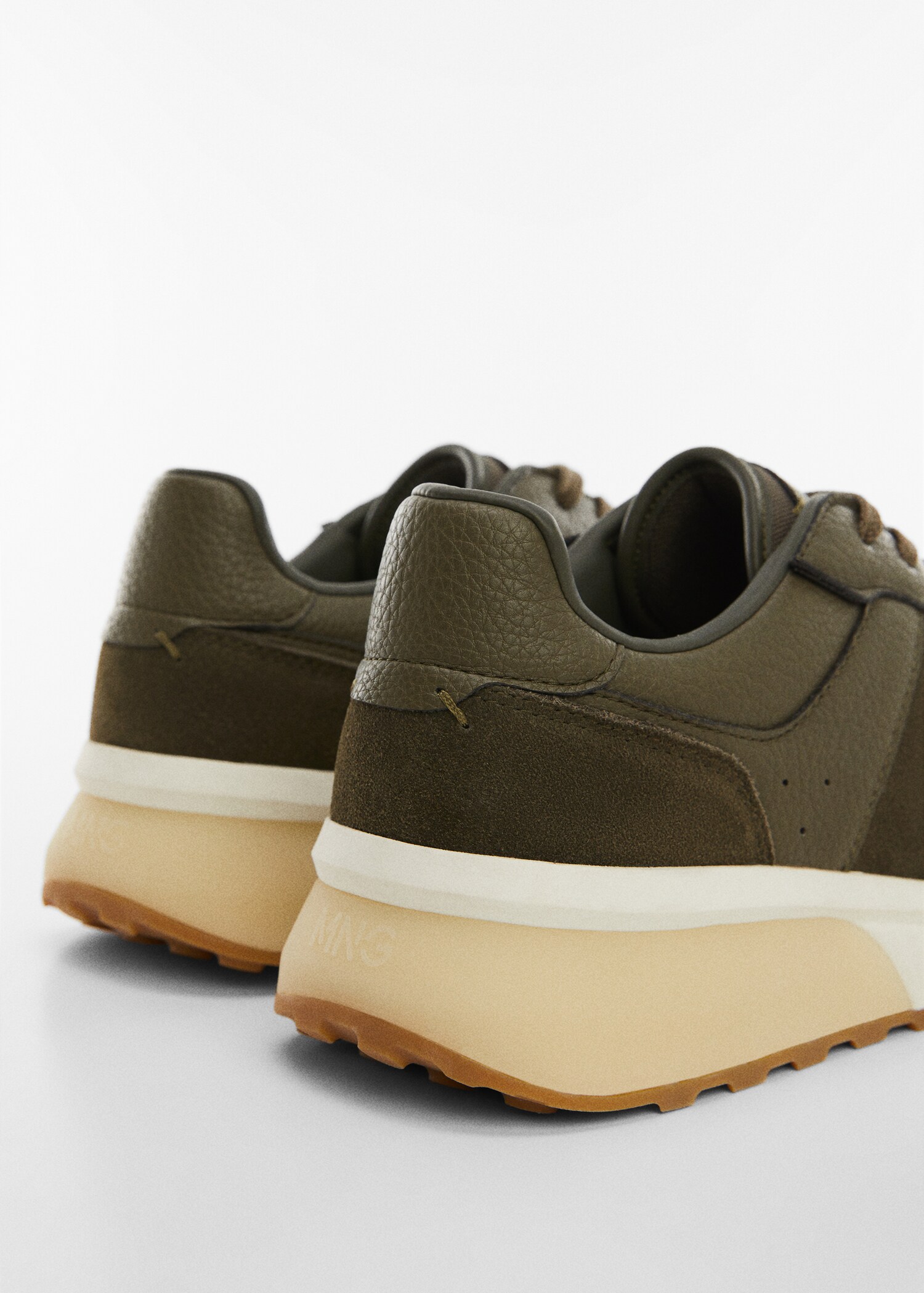 Leather mixed sneakers - Details of the article 3