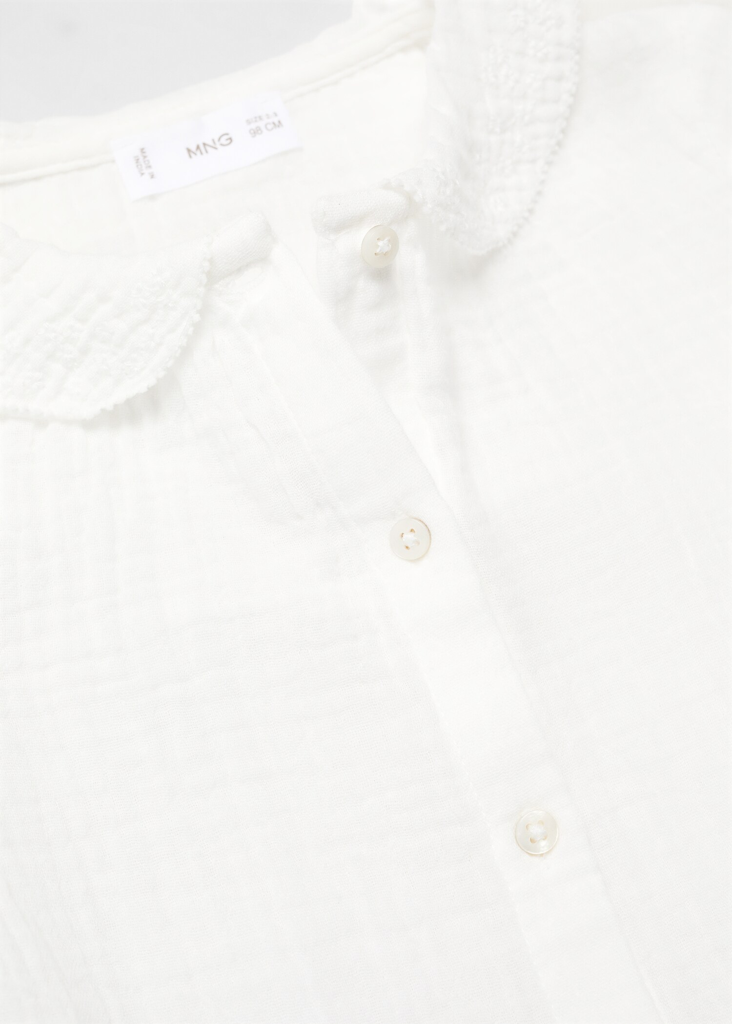 Katoenen blouse van kaasdoek - Detail van het artikel 0