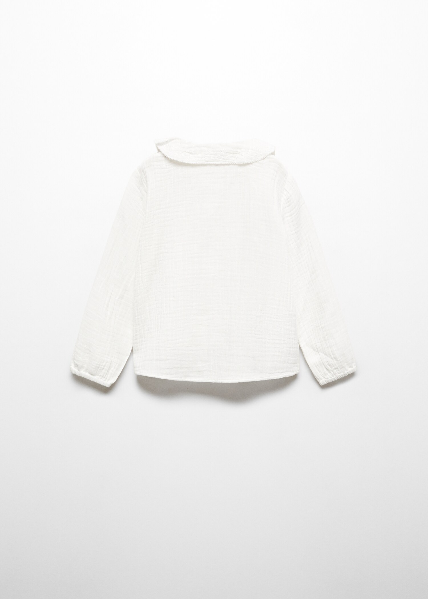 Katoenen blouse van kaasdoek - Achterkant van het artikel