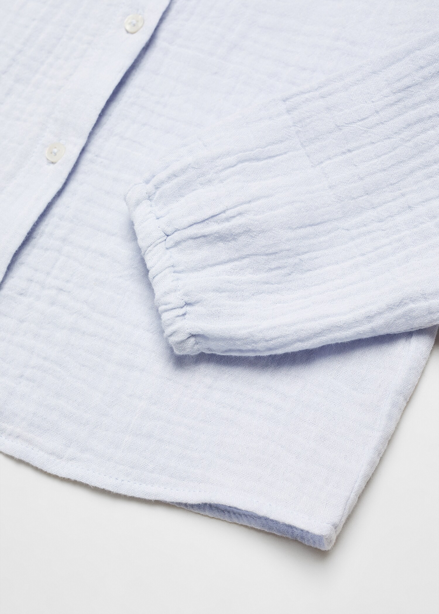 Katoenen blouse van kaasdoek - Detail van het artikel 8