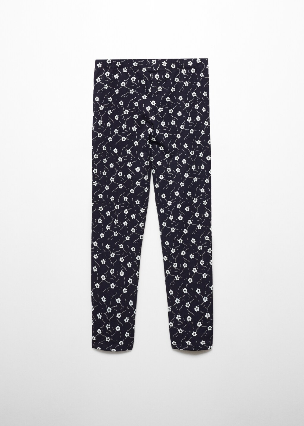 Black and white flower leggings hotsell