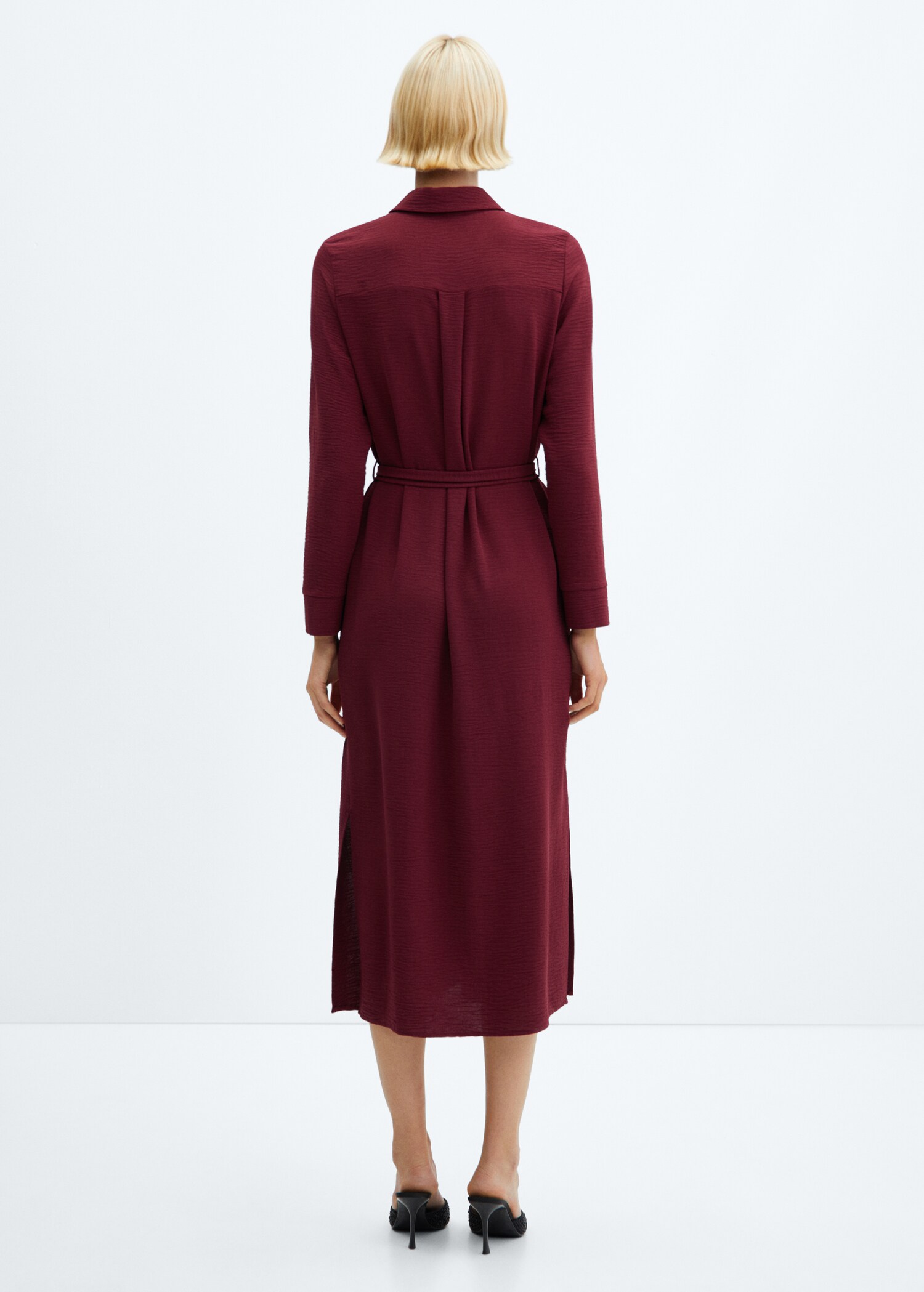 Bow shirt dress - Reverse of the article