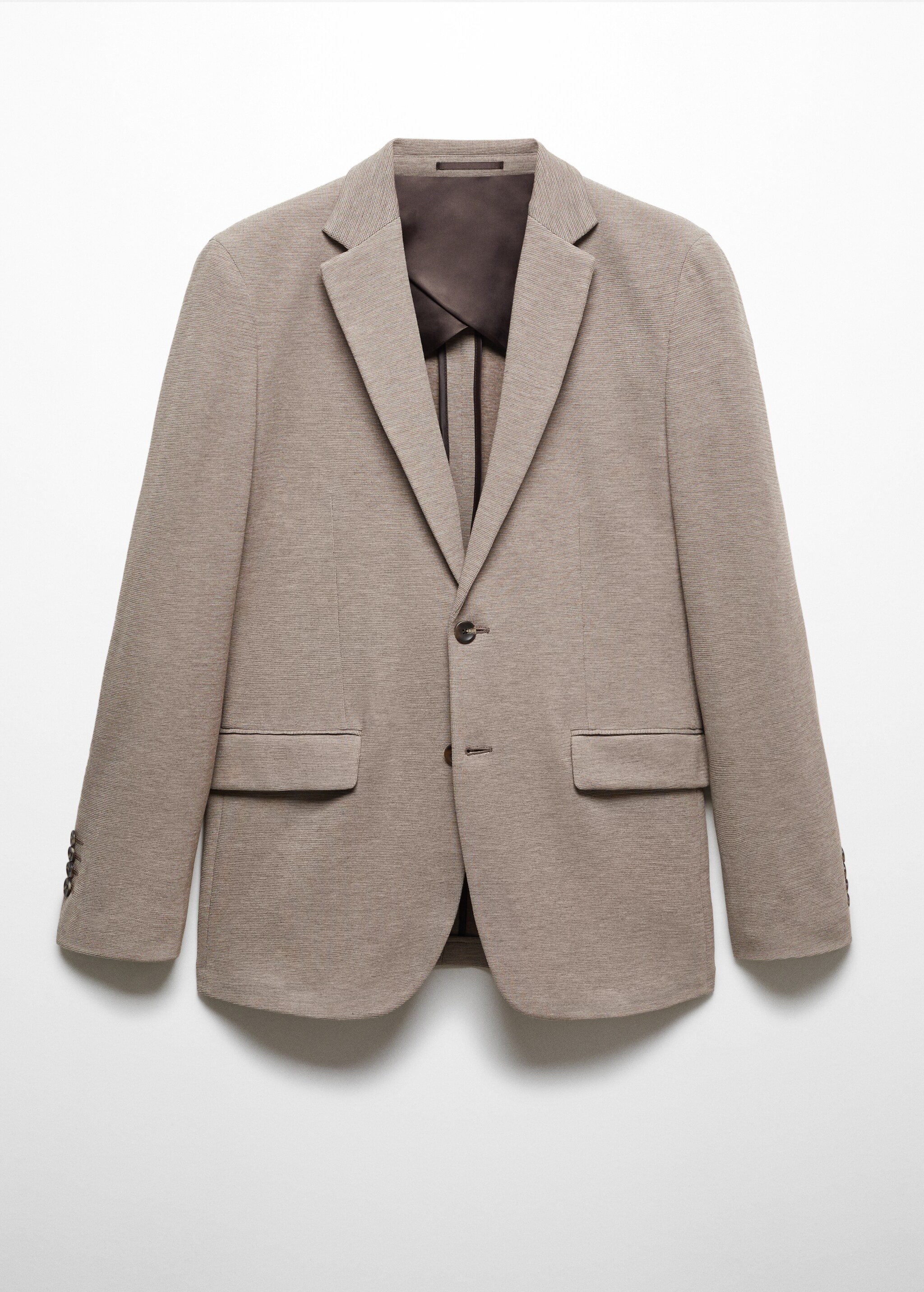 Structured slim fit cotton blazer - Article without model
