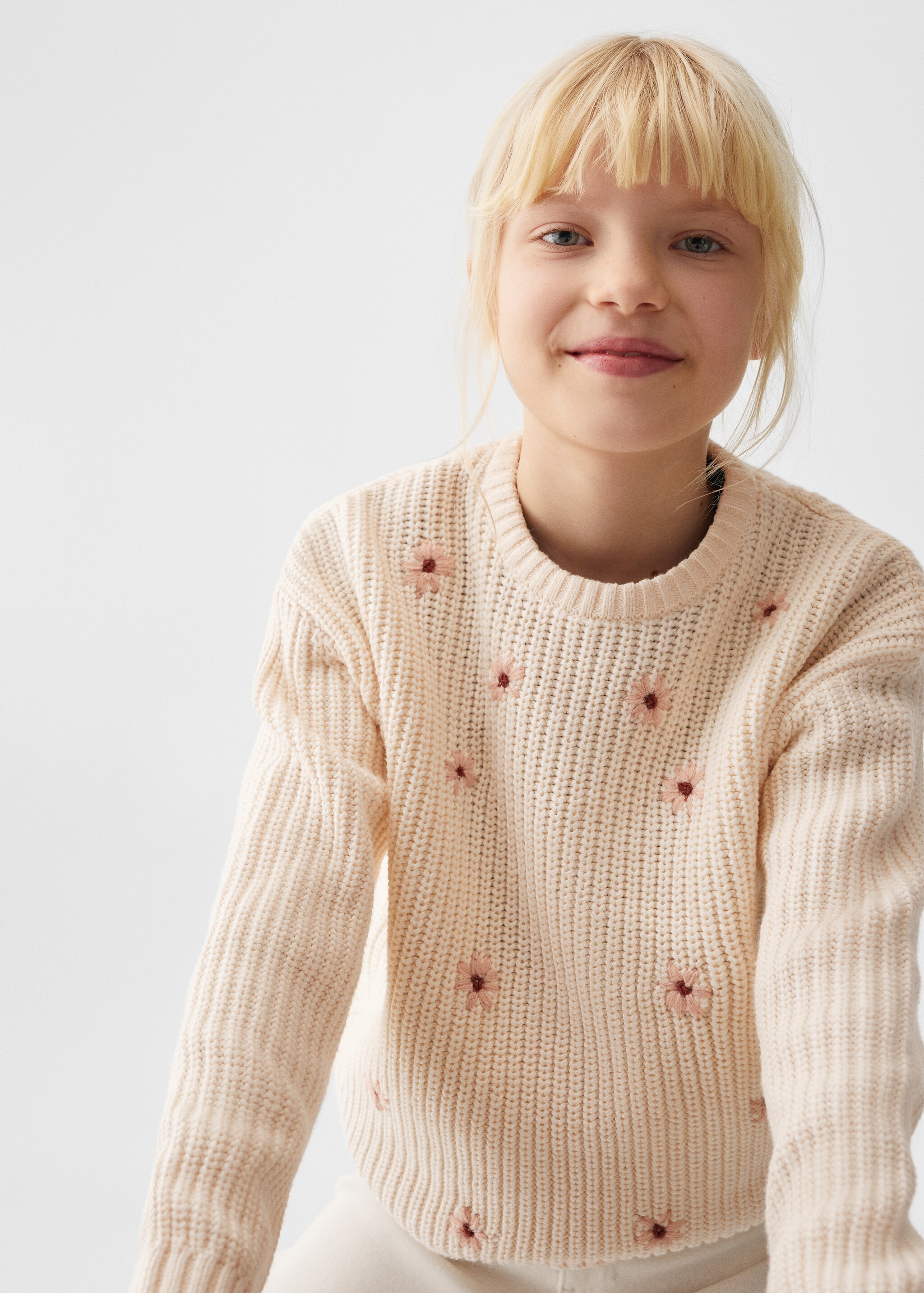 Floral embroidery sweater - Details of the article 1