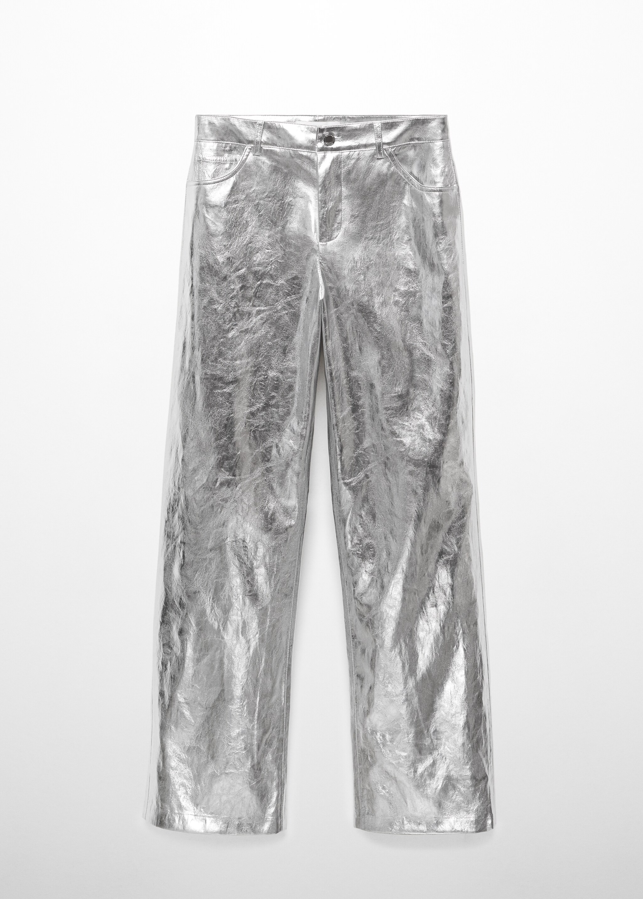 Металлизированные брюки wideleg - Изделие без модели