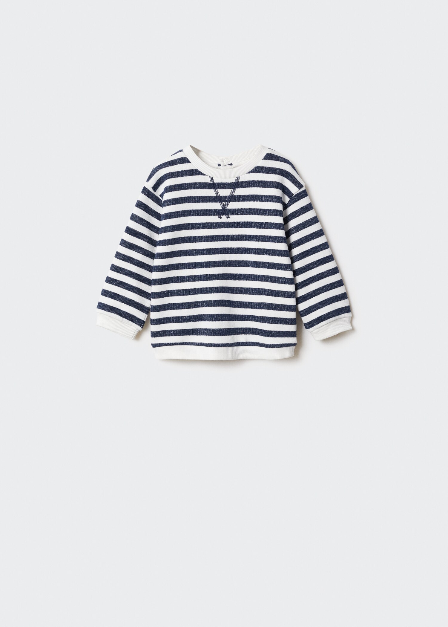 Striped cotton-blend sweatshirt - Article without model
