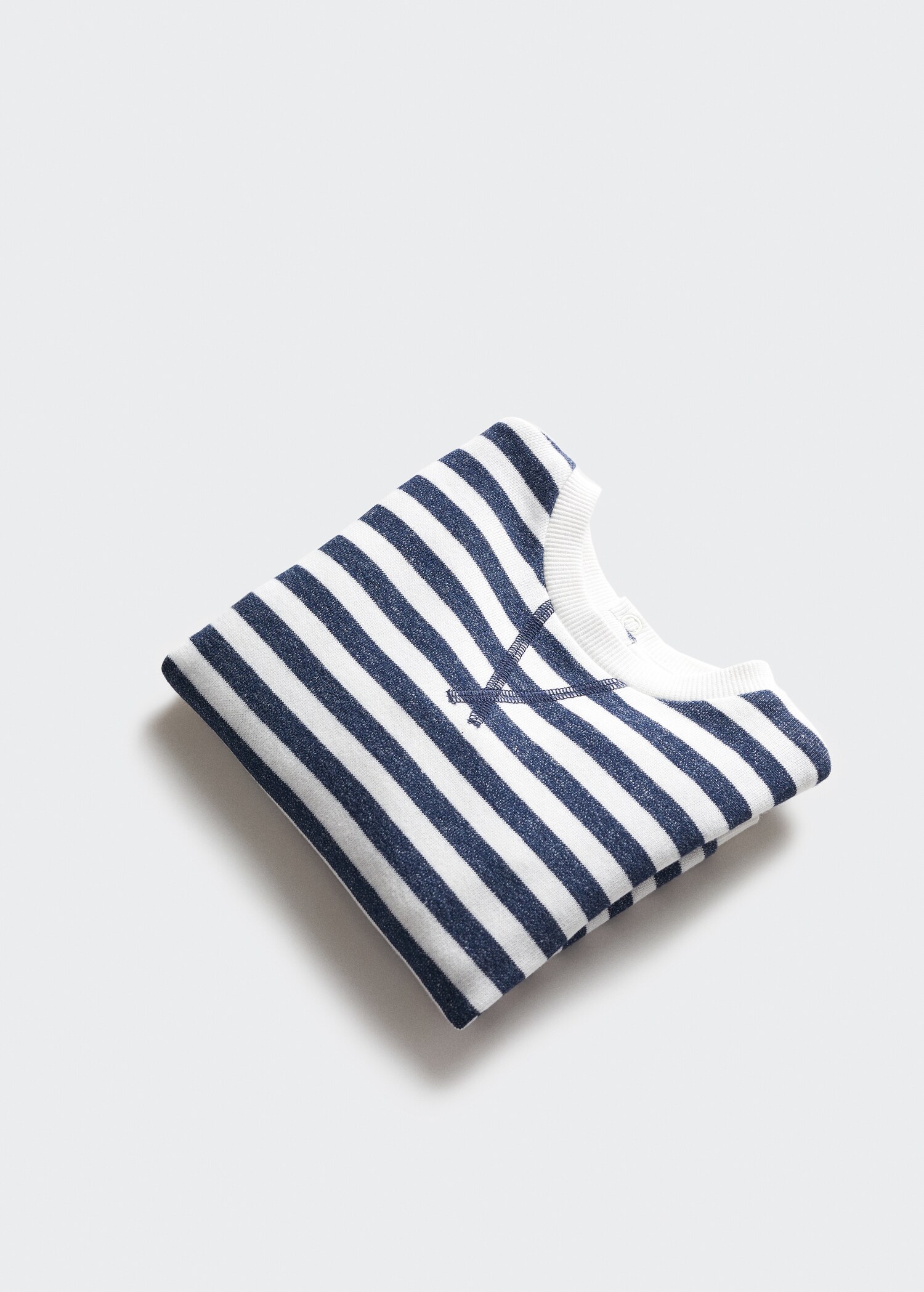 Striped cotton-blend sweatshirt - Details of the article 0