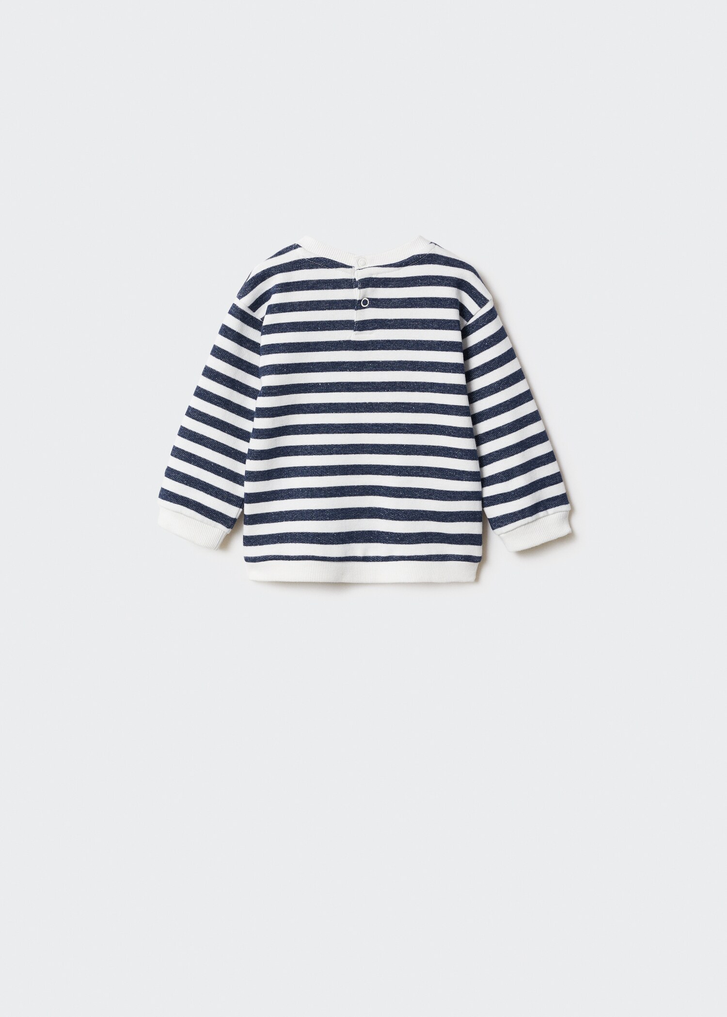 Striped cotton-blend sweatshirt - Reverse of the article
