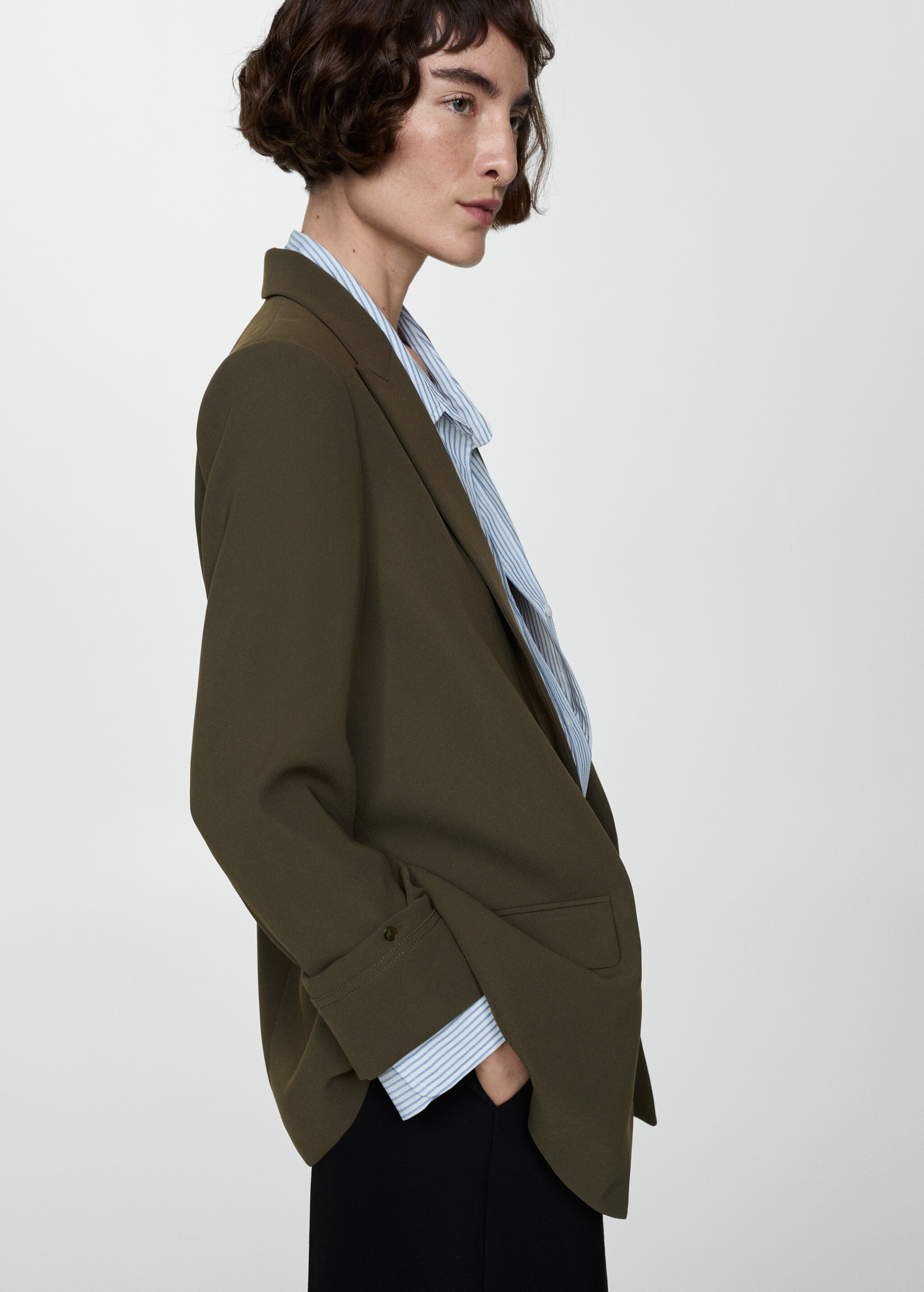 Tailored jacket with turn-down sleeves  - Details of the article 6