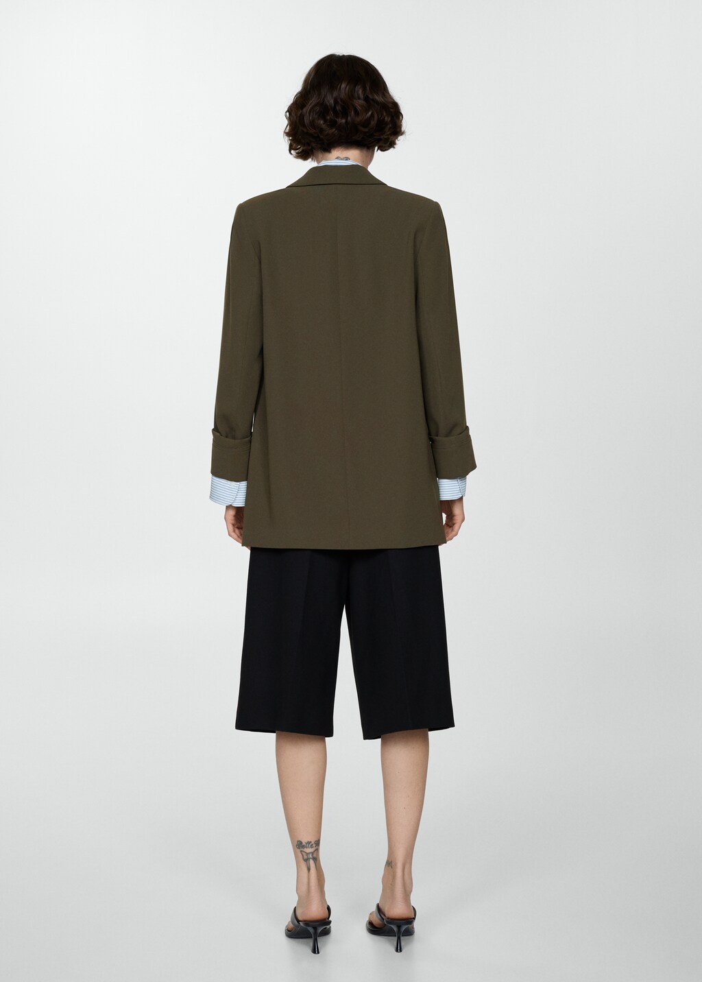 Tailored jacket with turn-down sleeves | MANGO Japan