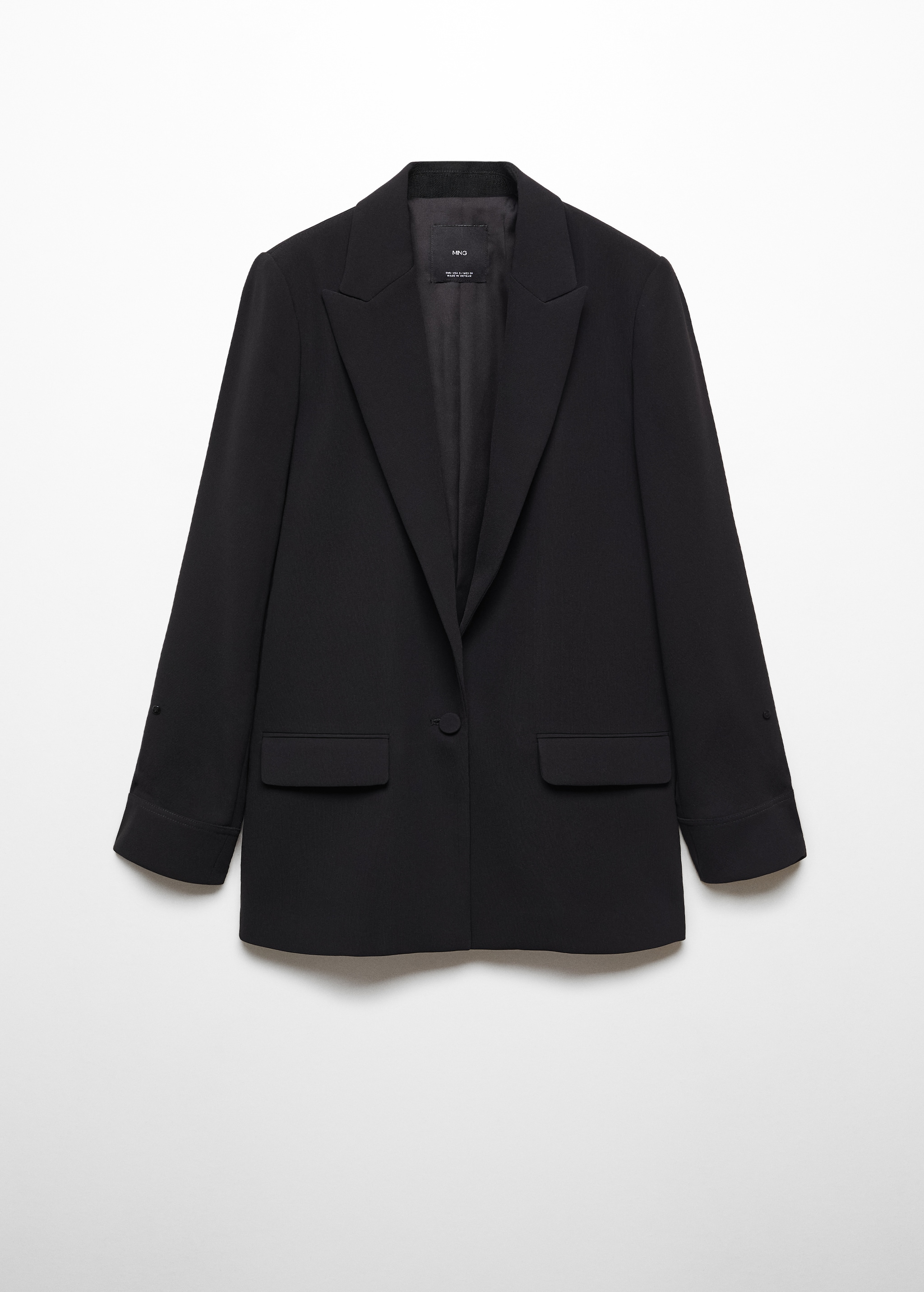 Kıvrık kollu blazer ceket - Modelsiz ürün