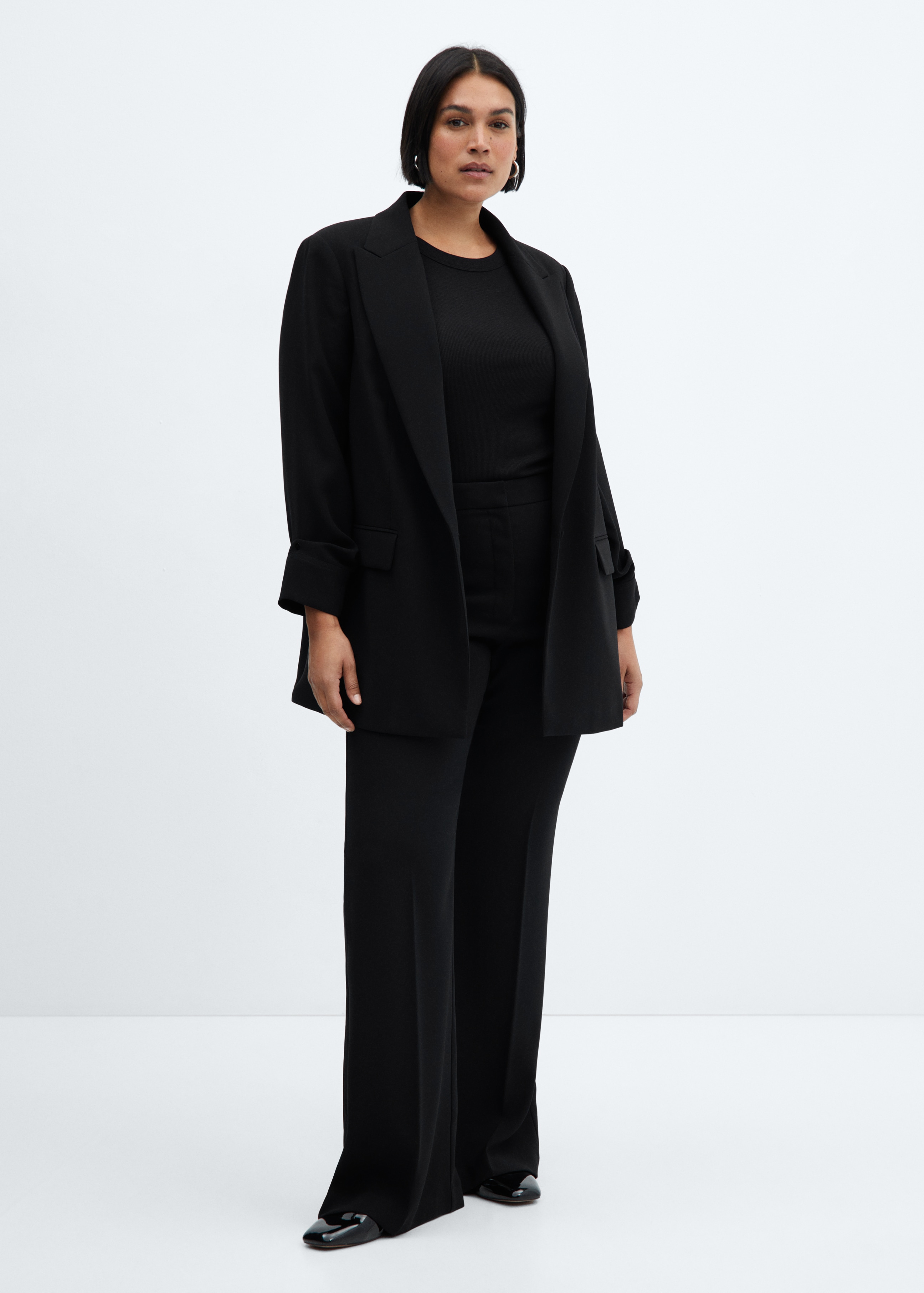 Tailored jacket with turn-down sleeves