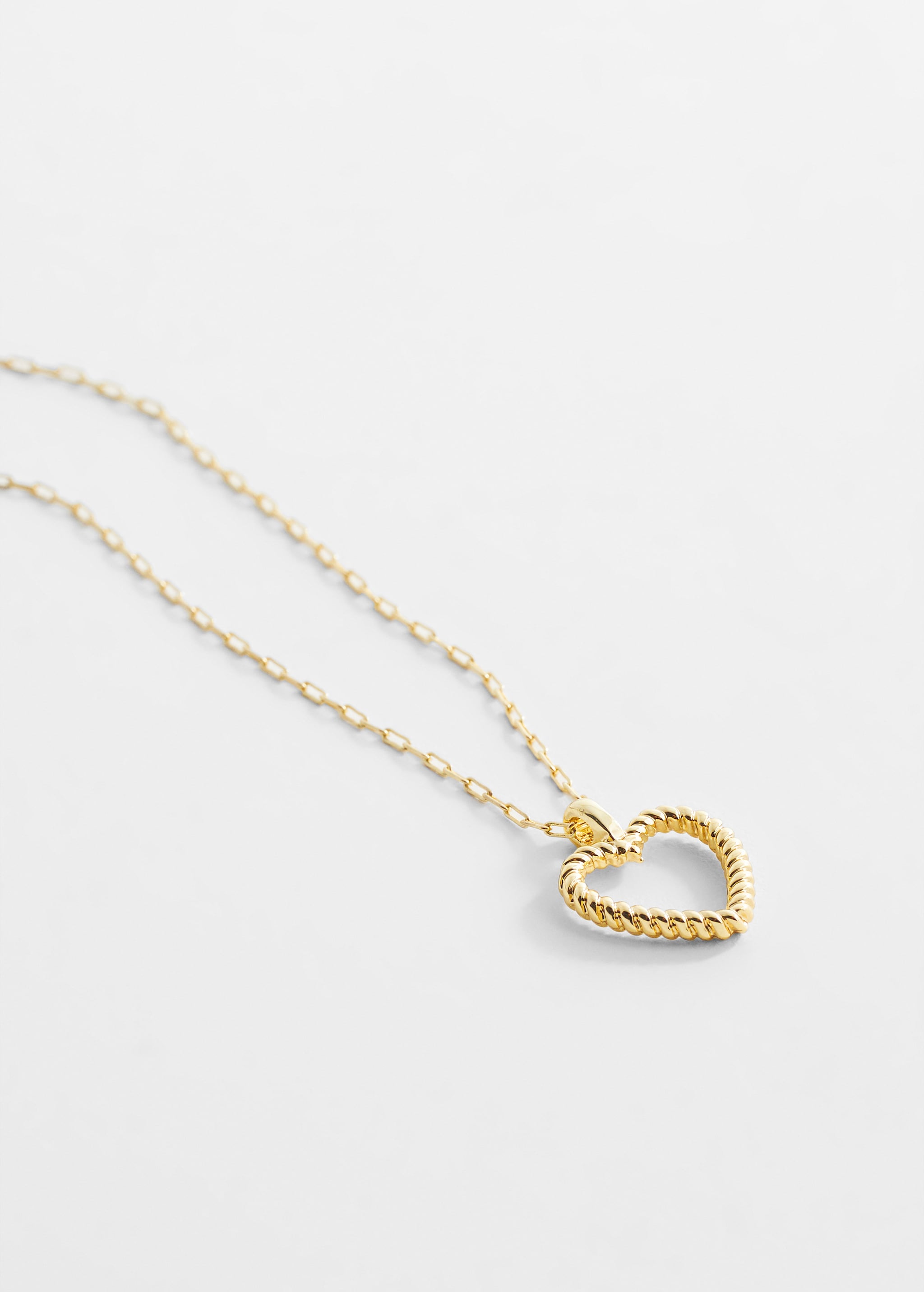 Heart pendant necklace - Medium plane