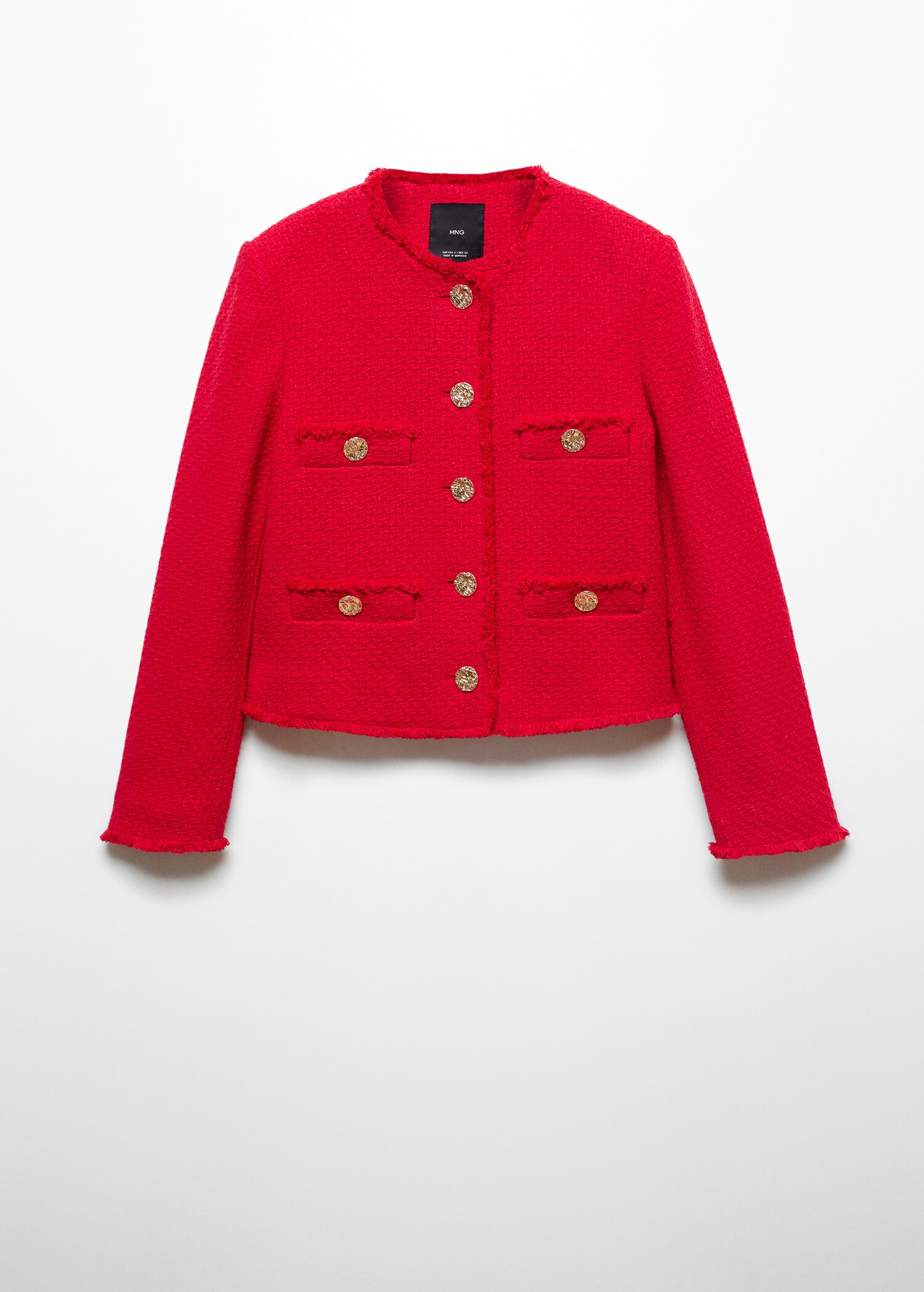 Veste tweed boutons métalliques - Article sans modèle