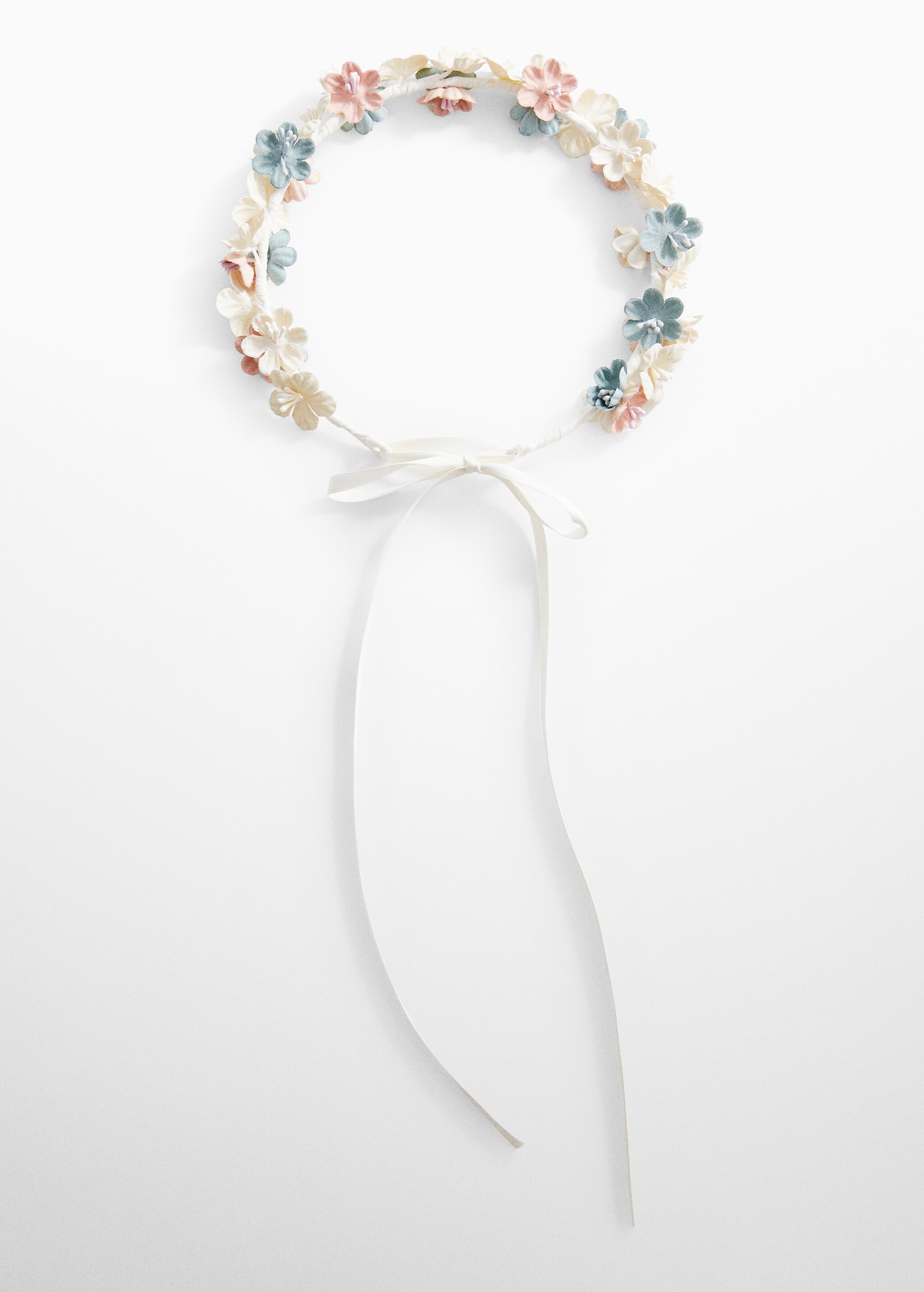 Haarband met bloemen in reliëf - Artikel zonder model