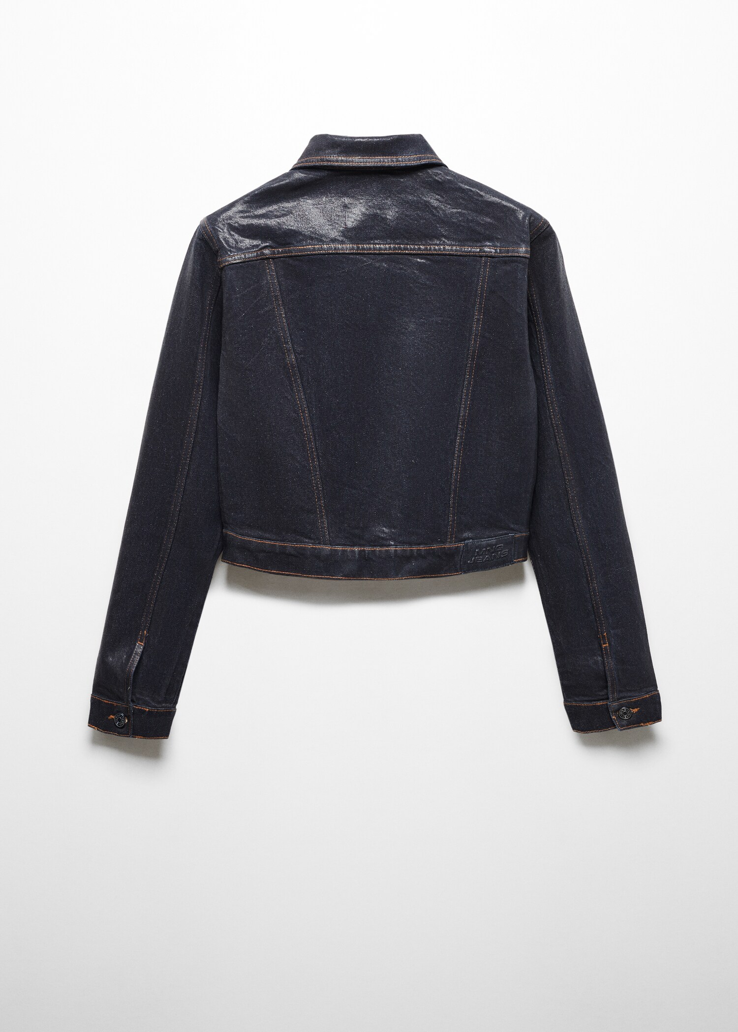 Foil structured denim jacket - Details of the article 9