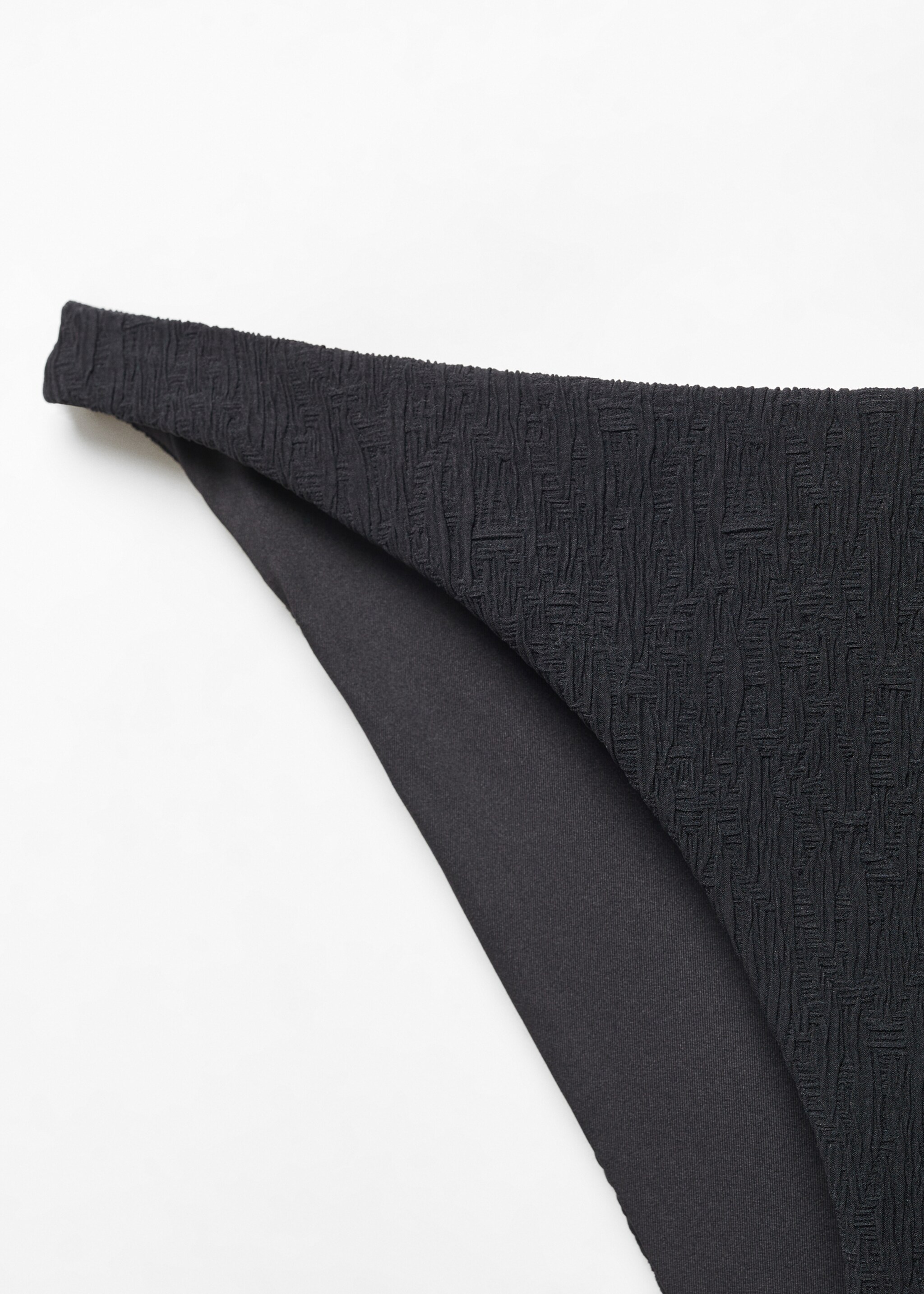 Culotte bikini classique texturée - Détail de l'article 8, Noir. Ref: 67094011-00.
