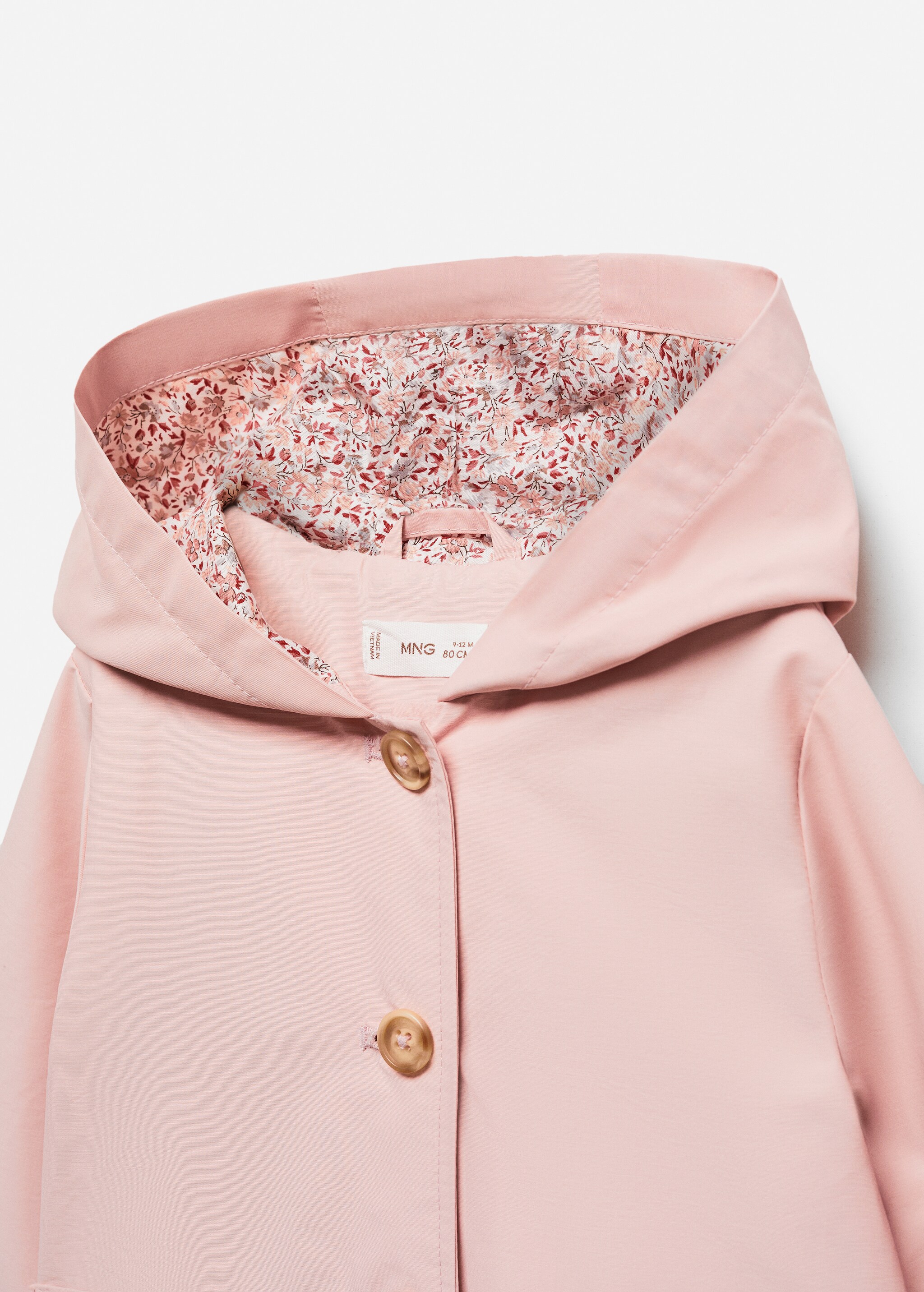 Buttoned cotton jacket - Details of the article 8