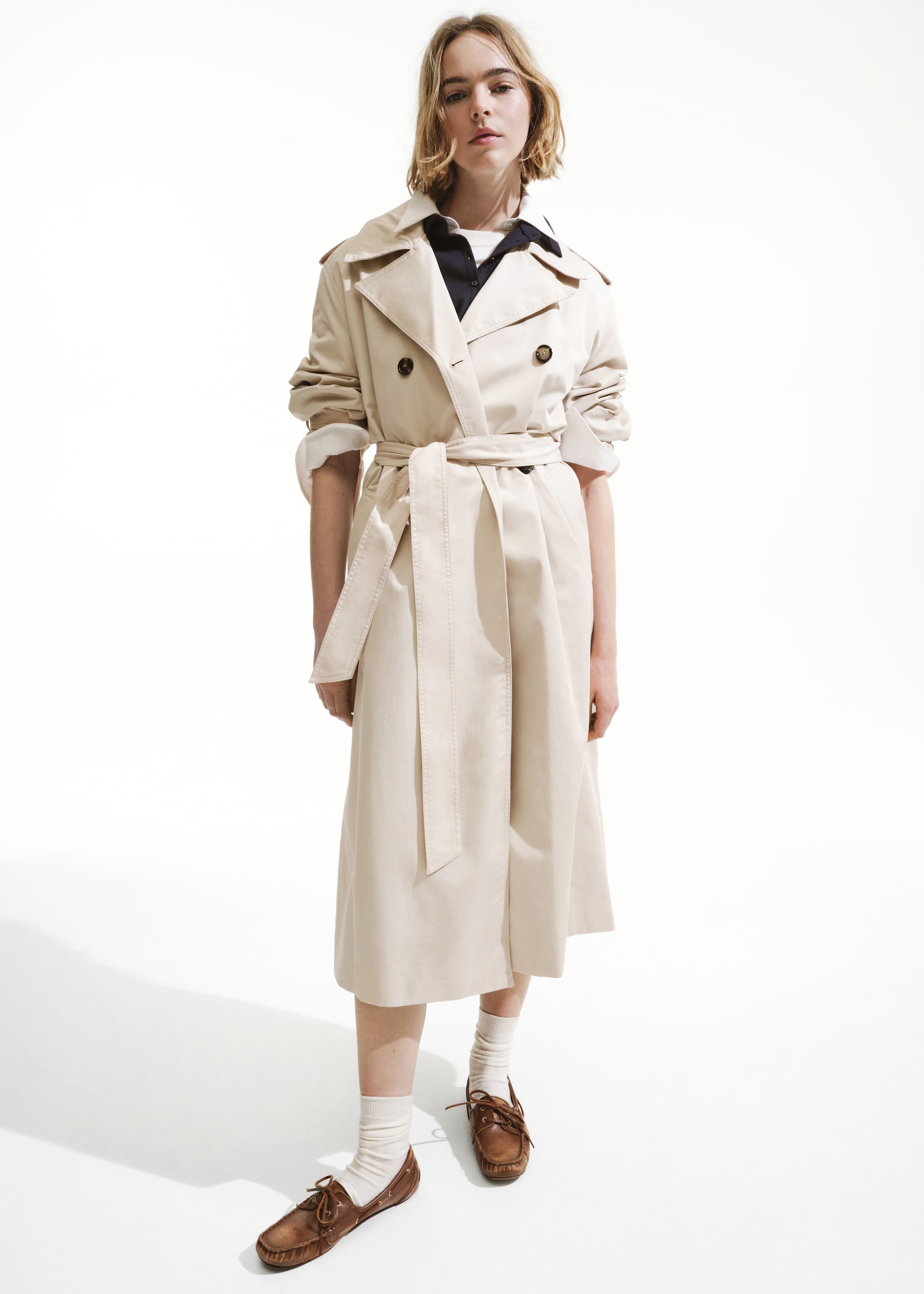 Double-button trench coat - Details of the article 7