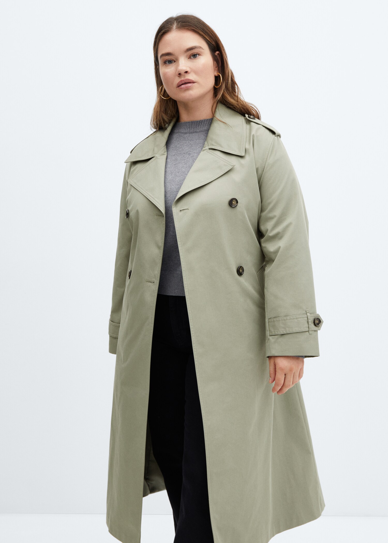 Double-button trench coat - Details of the article 5