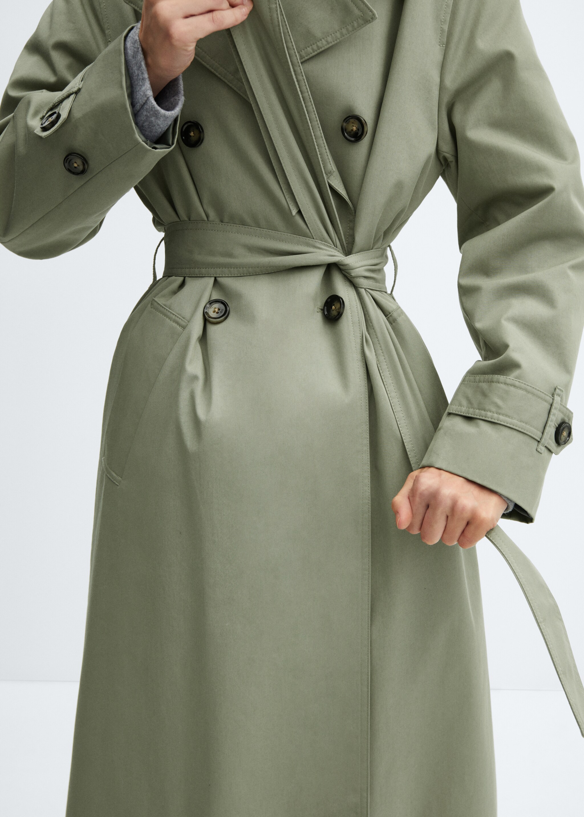 Double-button trench coat - Details of the article 6