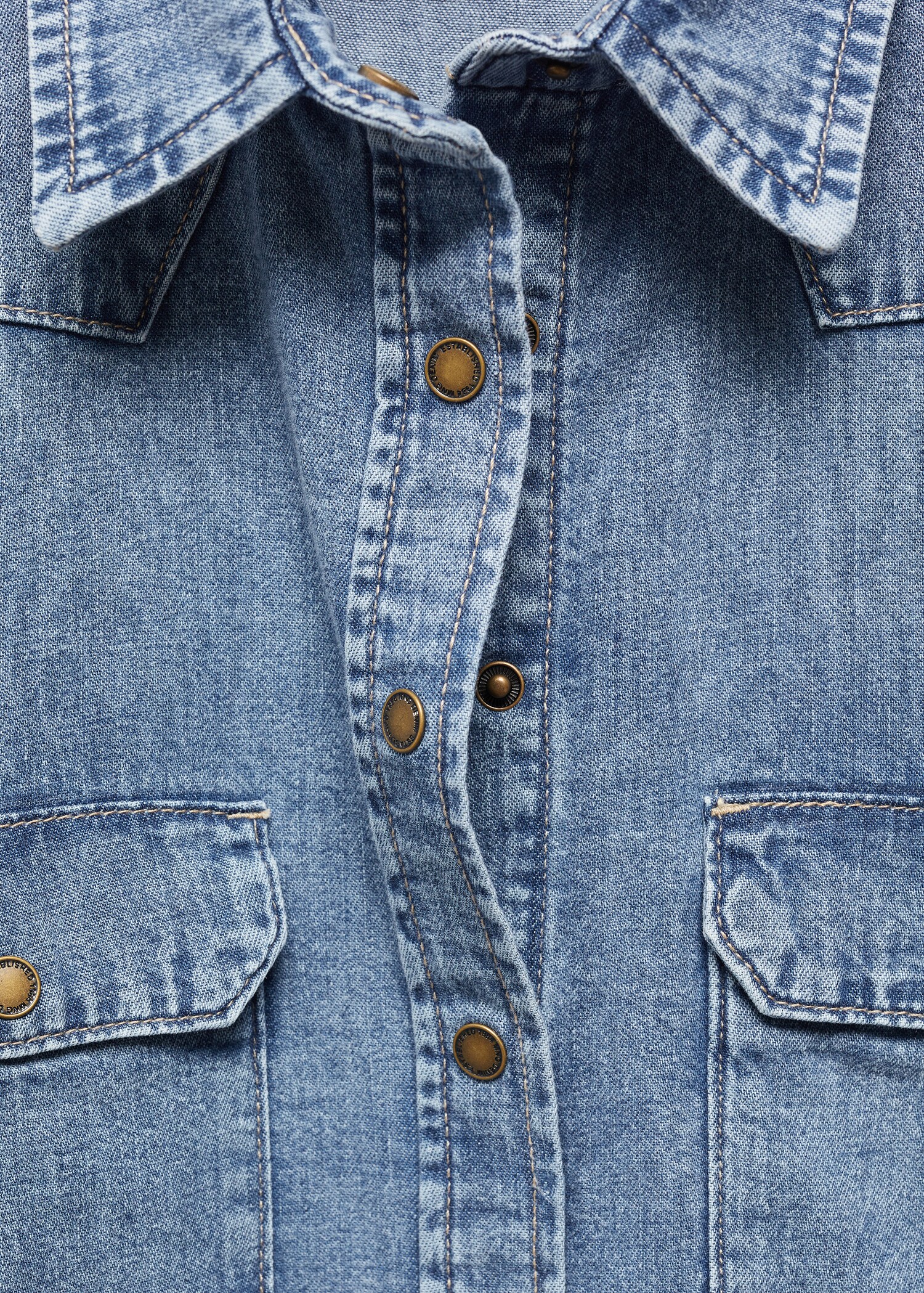 Πουκάμισο denim τσέπες - Λεπτομέρεια του προϊόντος 8