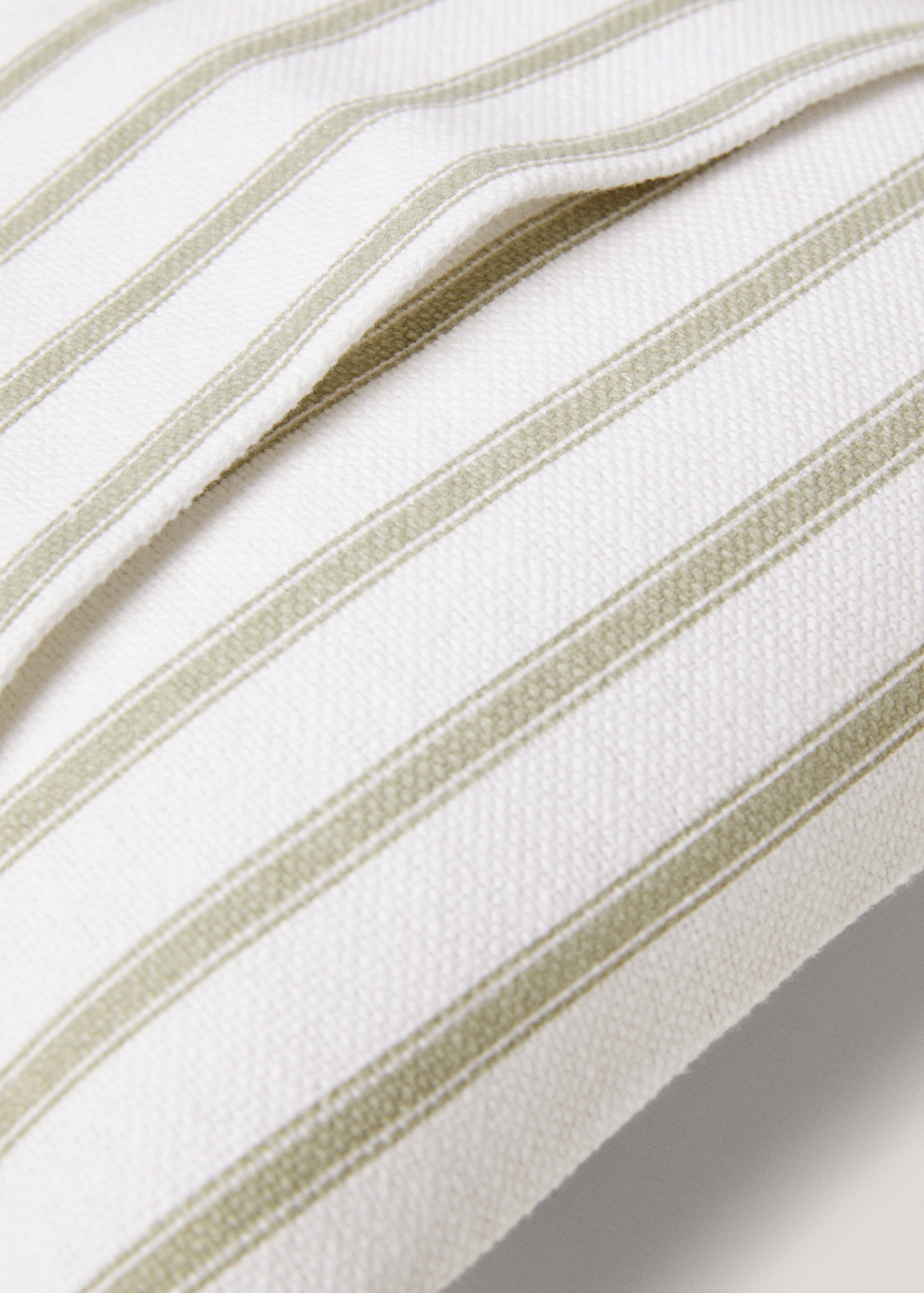 Stripes cotton cushion case 30x50cm - Details of the article 2