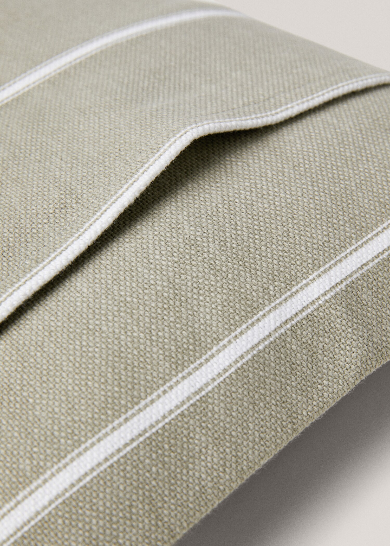 Stripes cotton cushion case 30x50cm - Details of the article 2