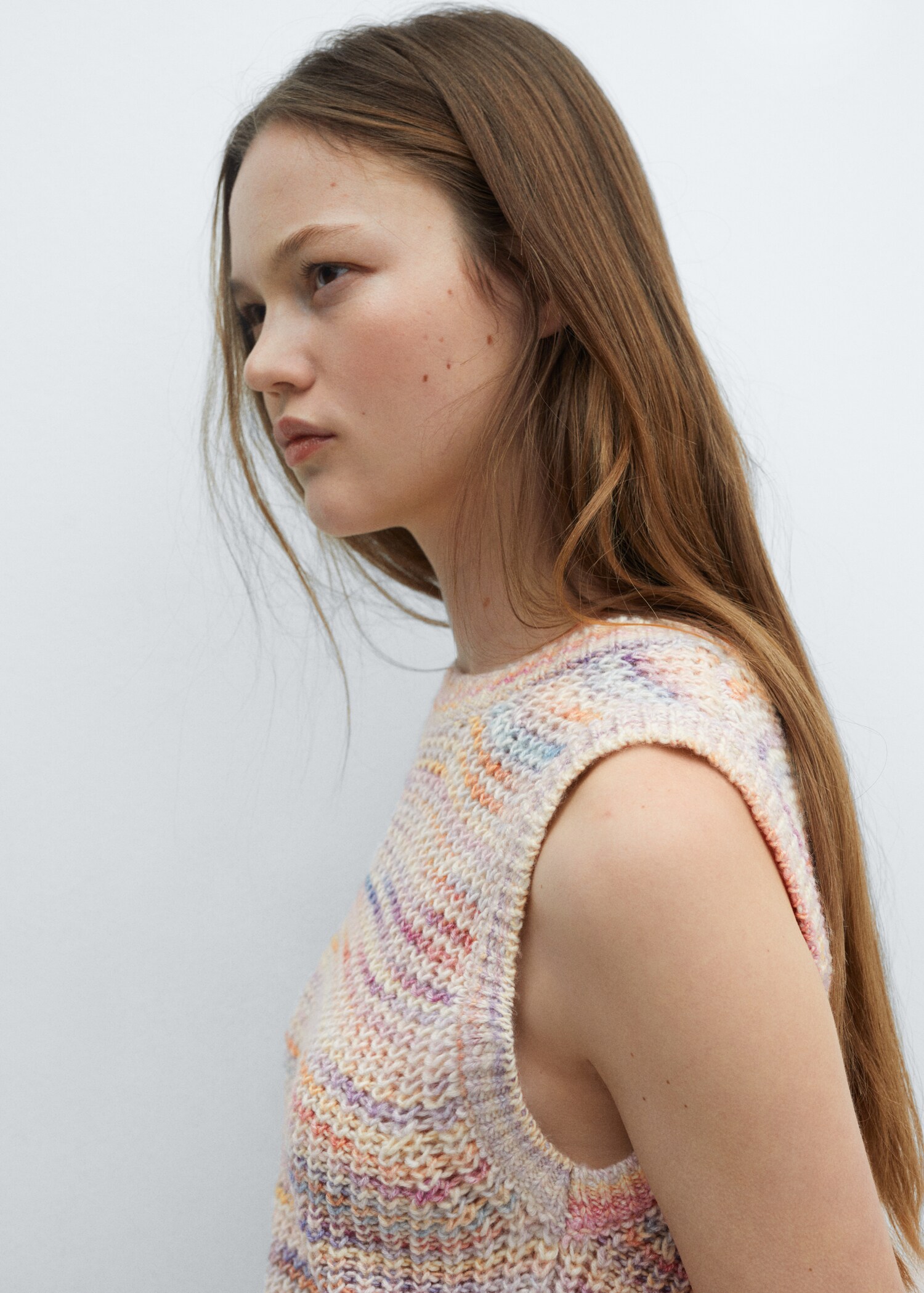 Gilet point multicolore - Détail de l'article 1