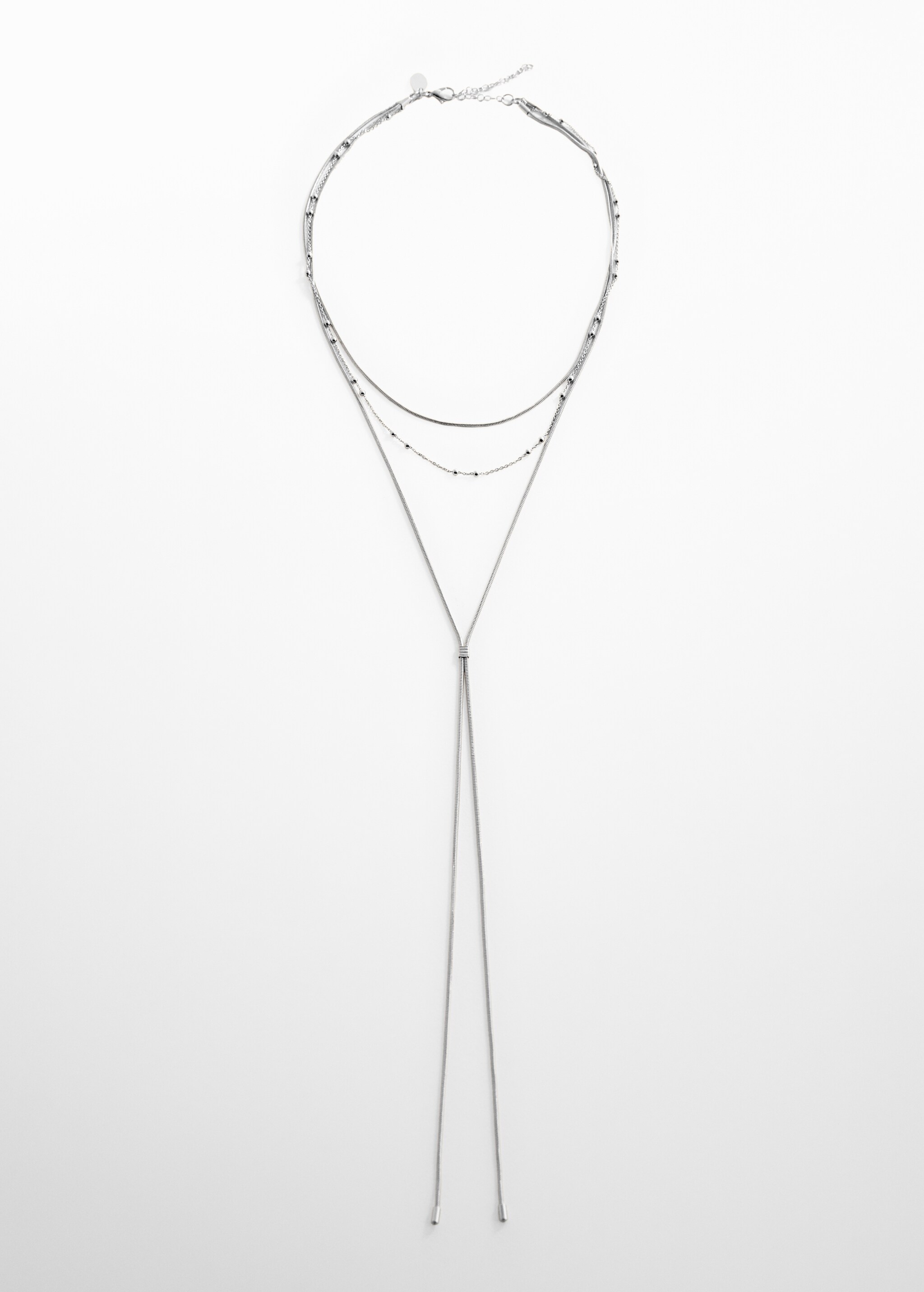 Длинное комбинированное ожерелье - Изделие без модели