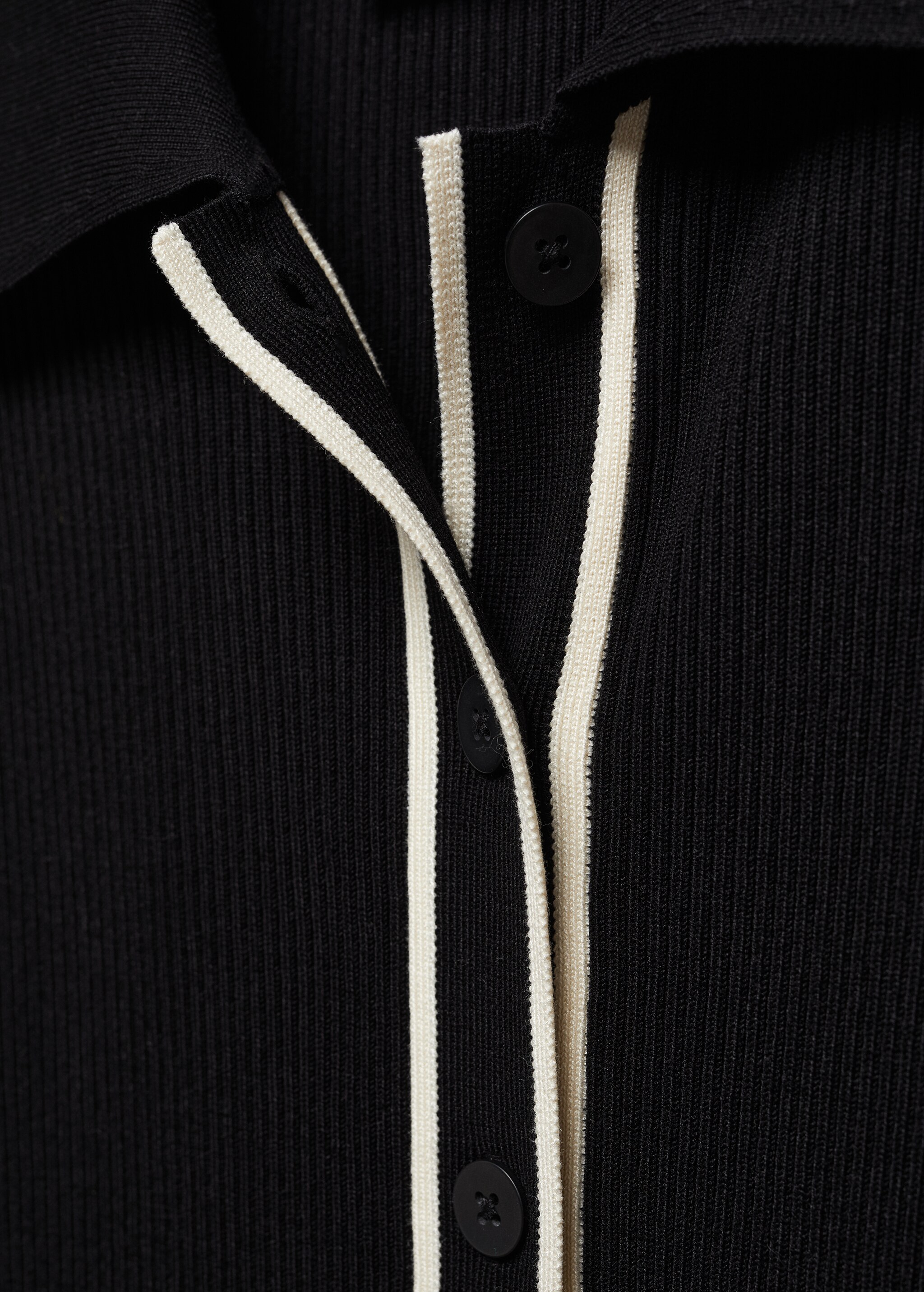 Contrast trims cardigan - Details of the article 8
