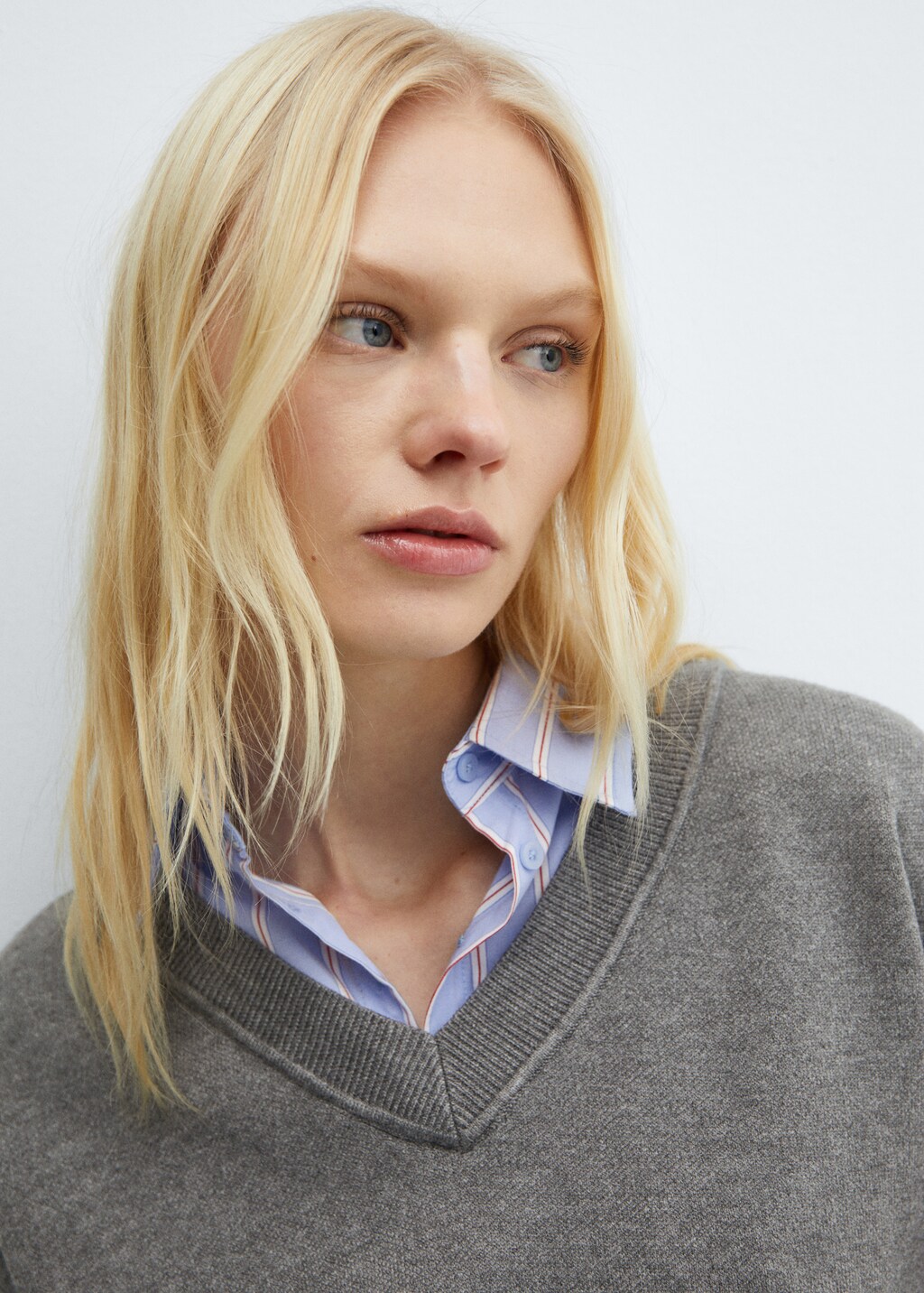ｋｎｉｔ　ｃｏｍｂｉｎａｔｉｏｎ　ｓｈｉｒｔ（４７０ＧＡ４７０－１１７０）