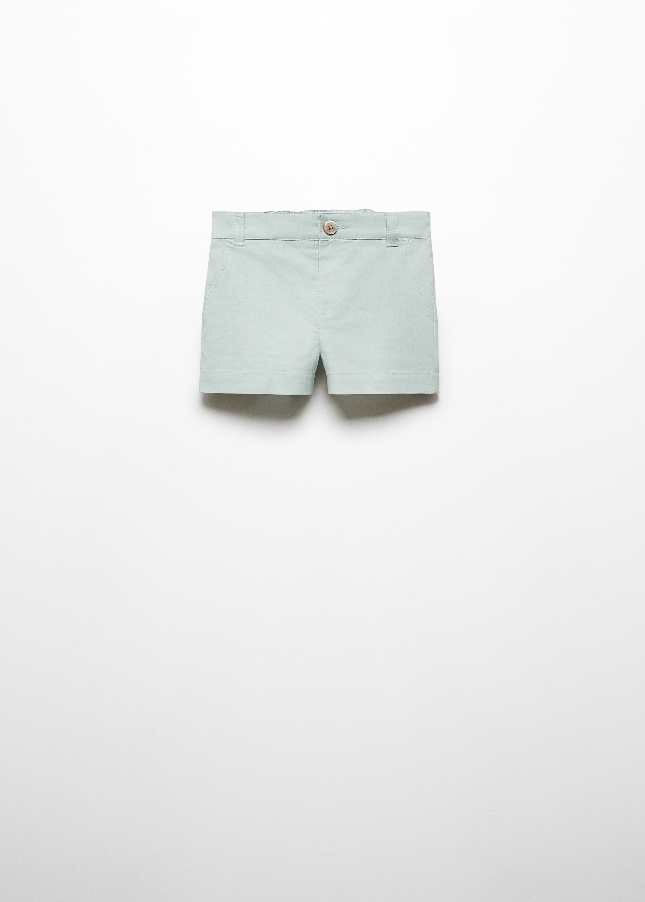 Linen-blend Bermuda shorts - Article without model