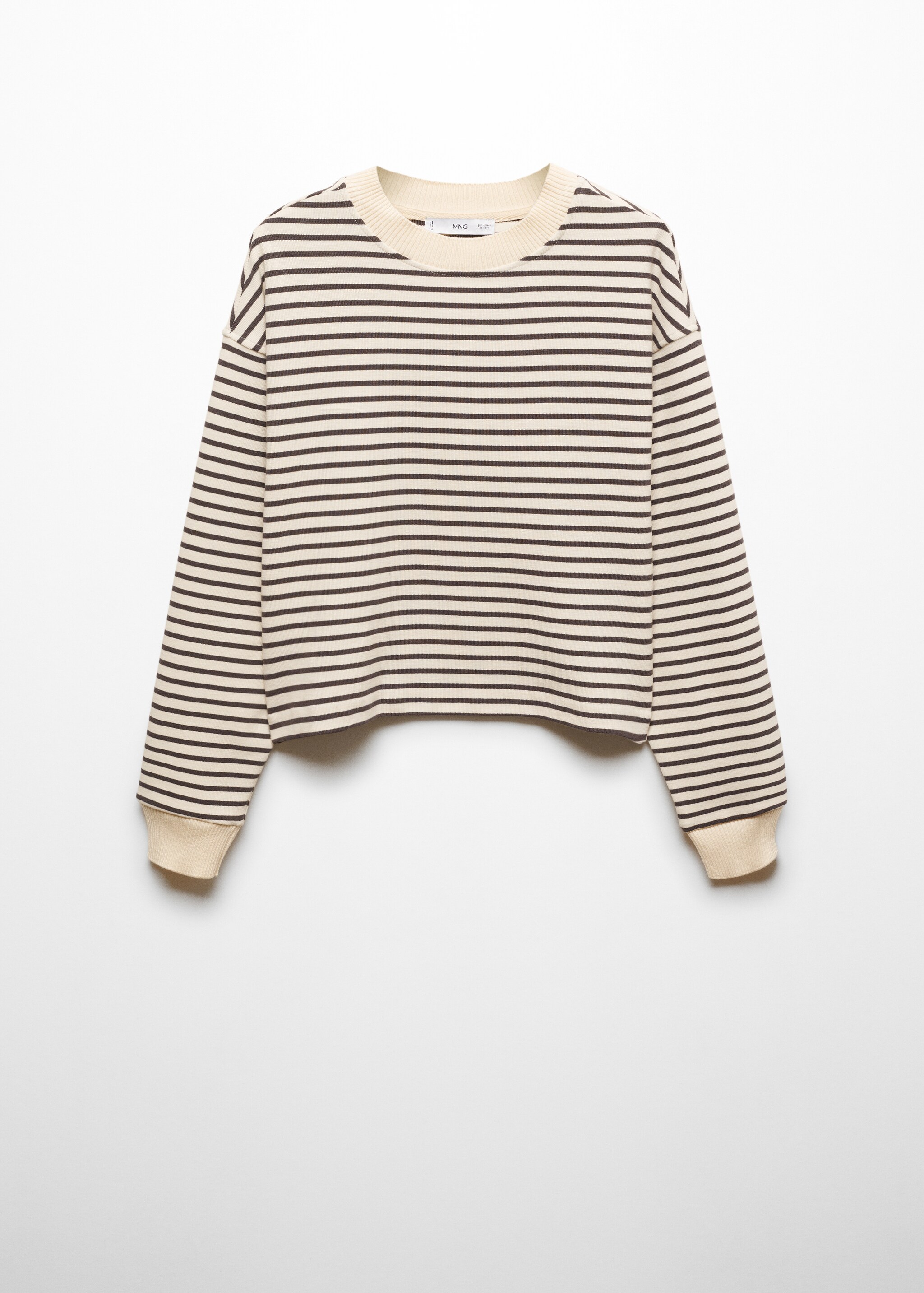 Striped knitted sweatshirt - Article without model