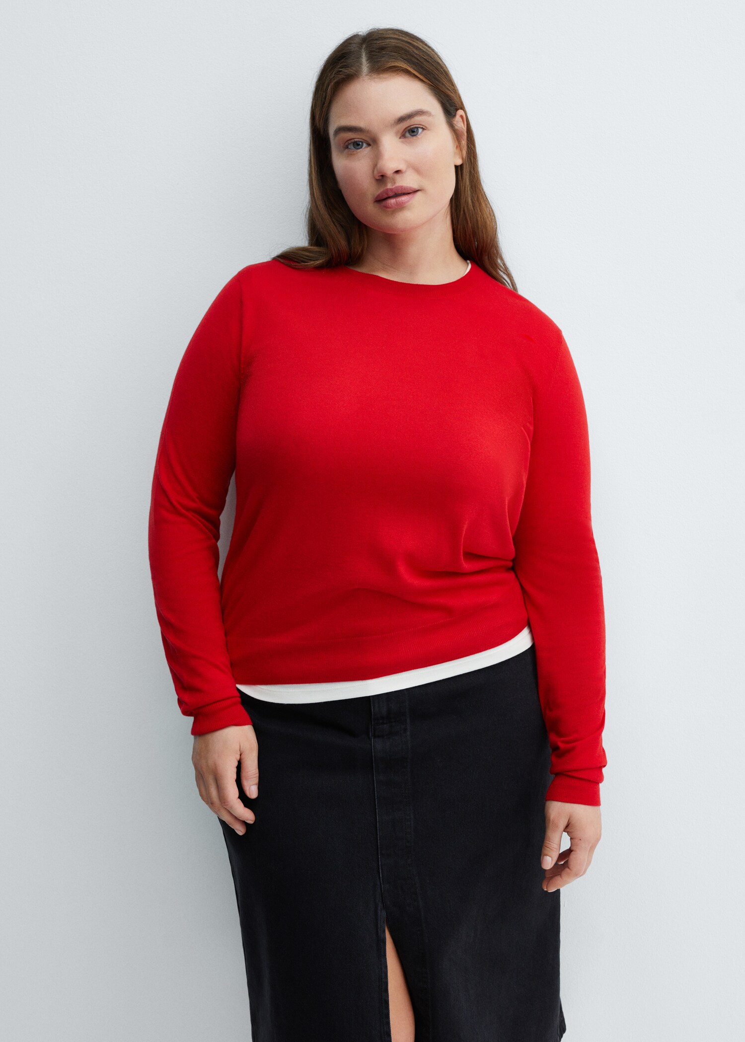 Round-neck knitted sweater - Details of the article 5