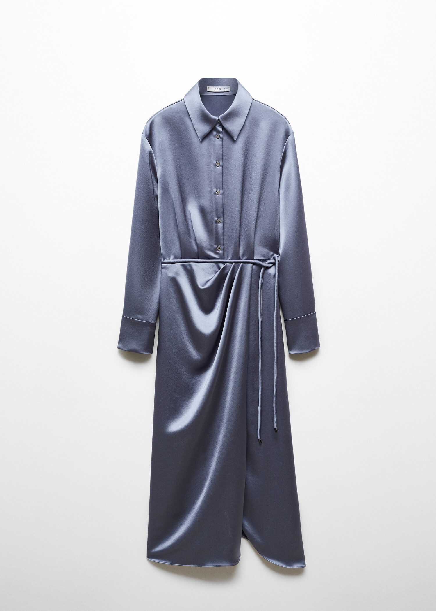 Satin shirt dress - Article without model