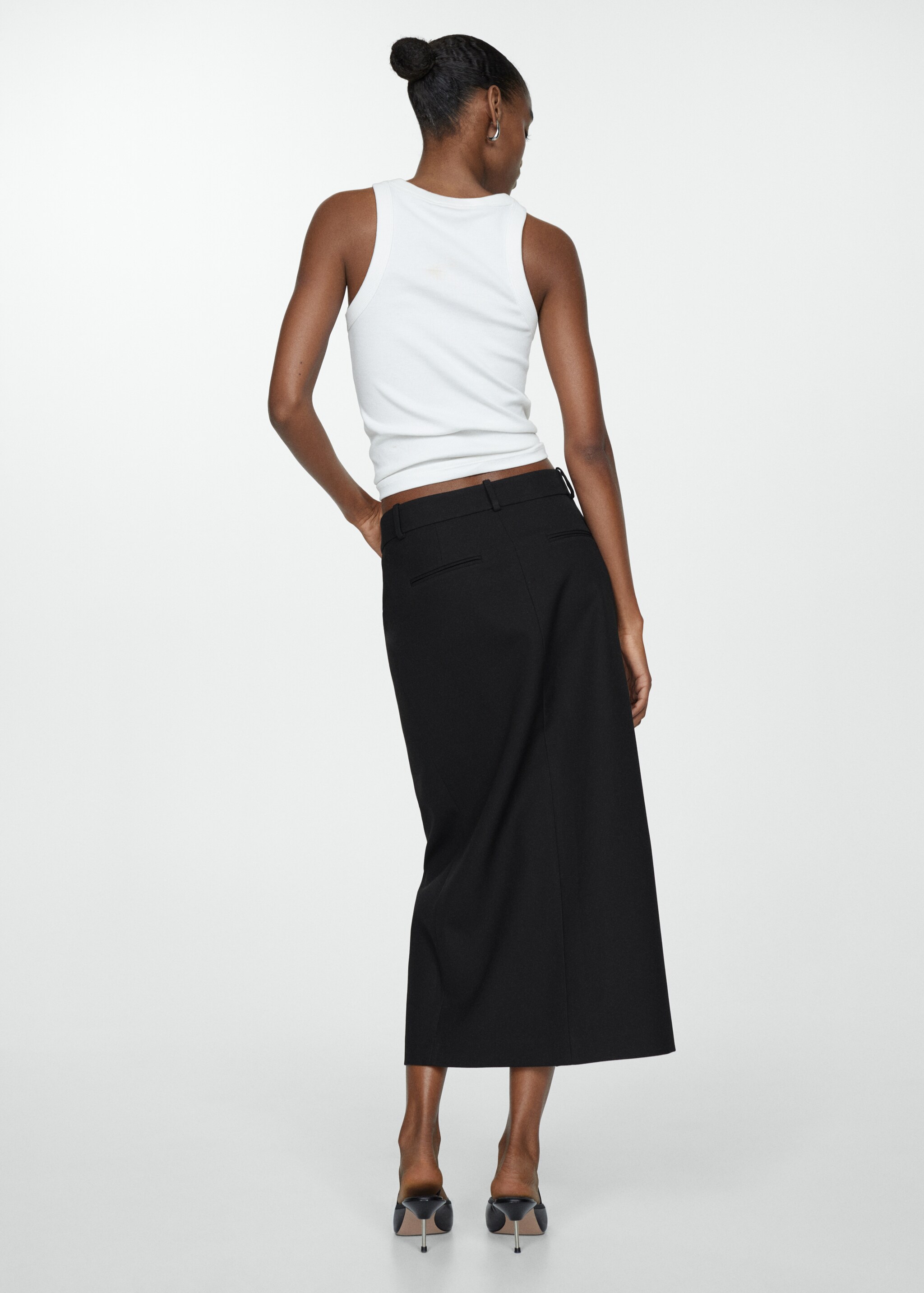 Midi wrap skirt - Reverse of the article