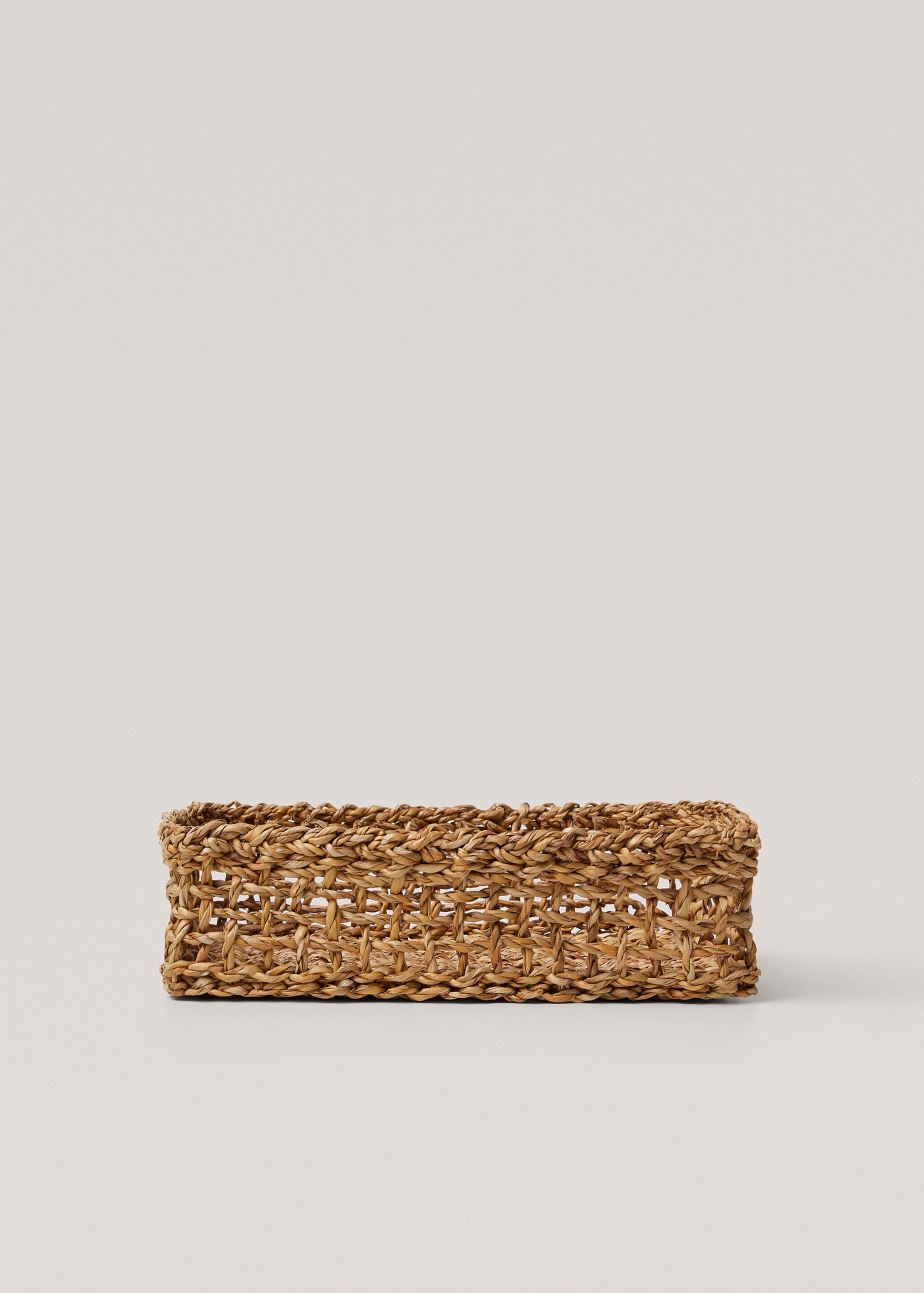 Rectangular natural fibre basket 22x30cm - Article without model