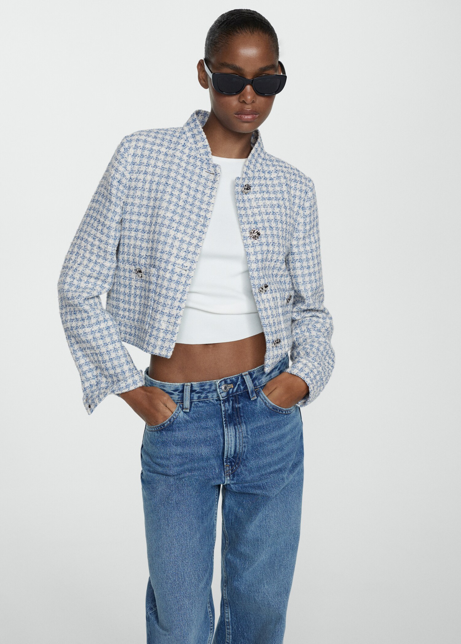 Tweed-jakke med metallknapper - Artikkeldetalj 2