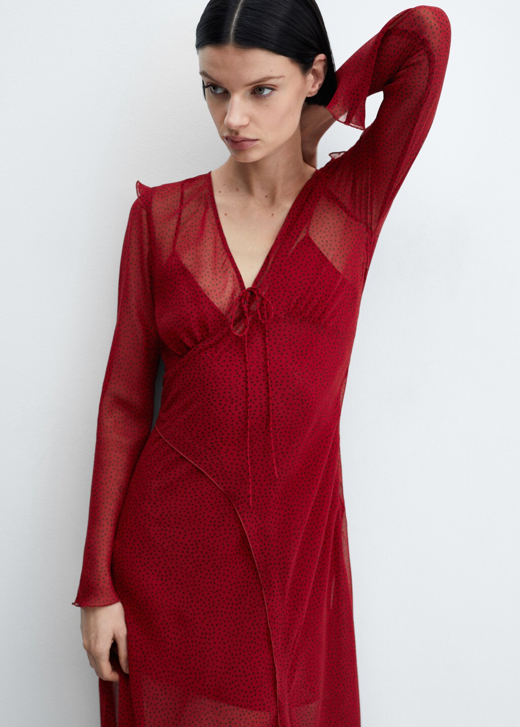Robe rouge mango sale