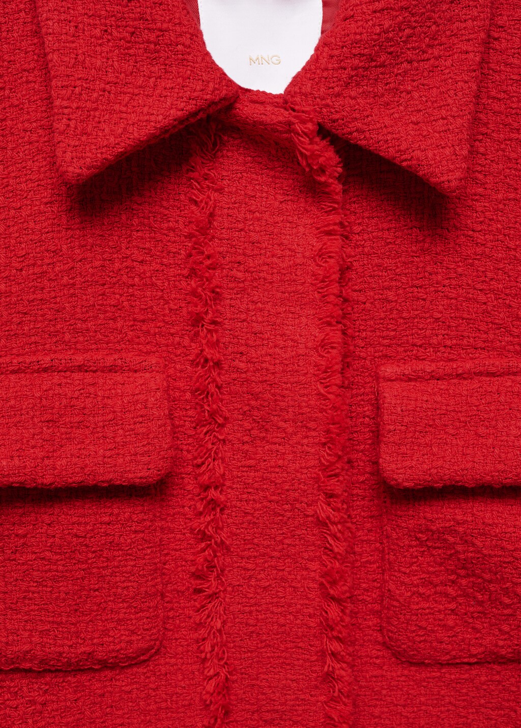 Crop tweed jacket | MANGO Japan