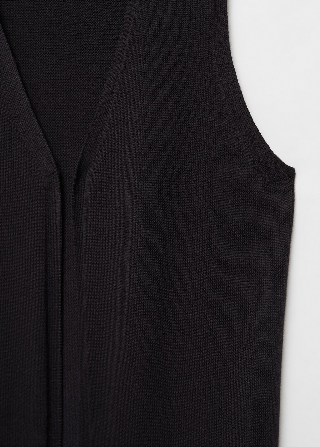 Long knitted waistcoat hot sale
